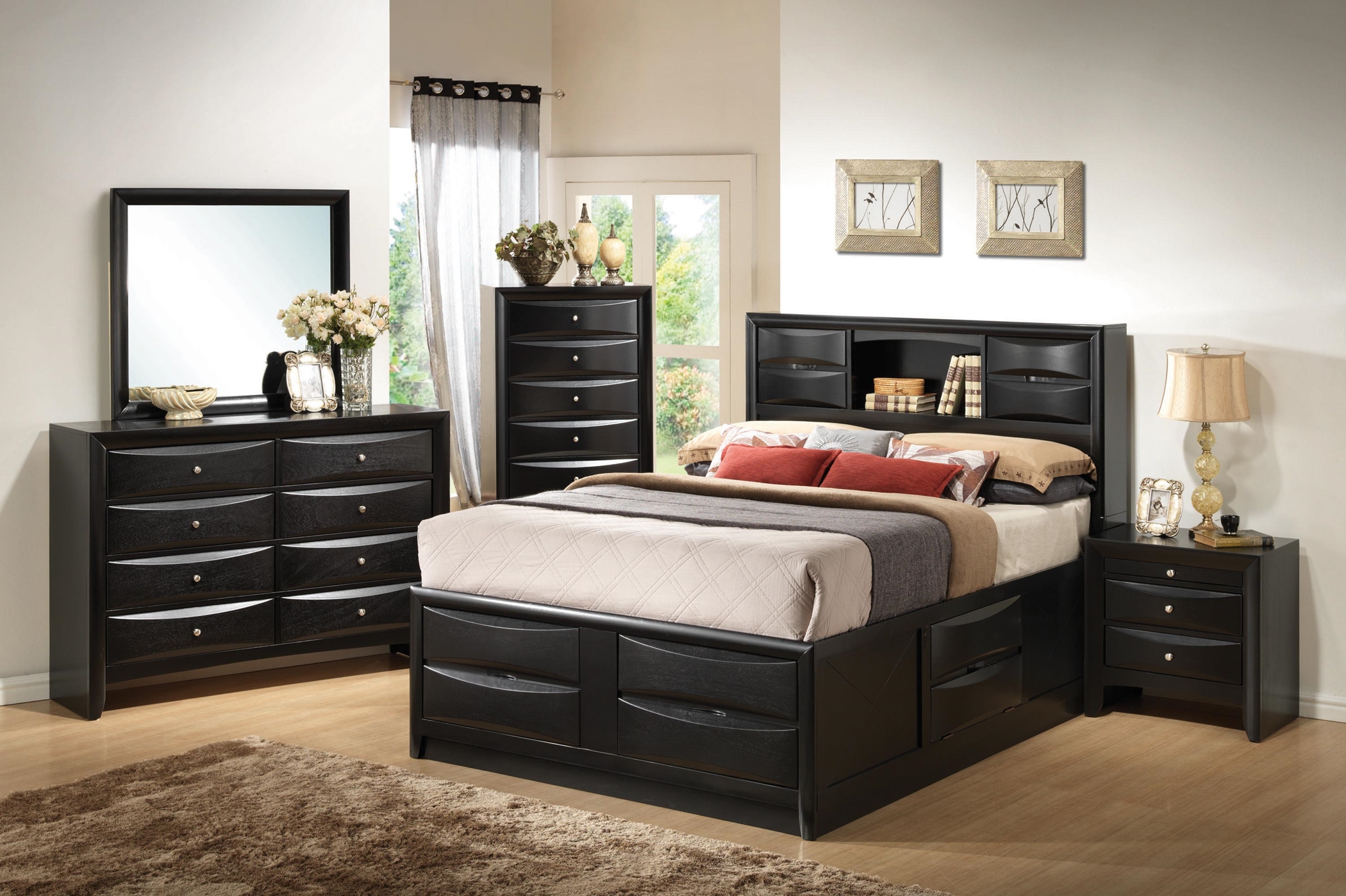 Briana Transitional Black Queen 5-Pc.