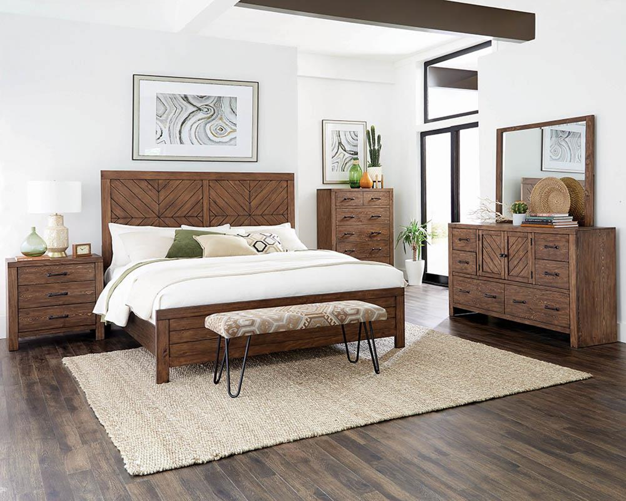 Reeves Mojave Brown Queen Bed