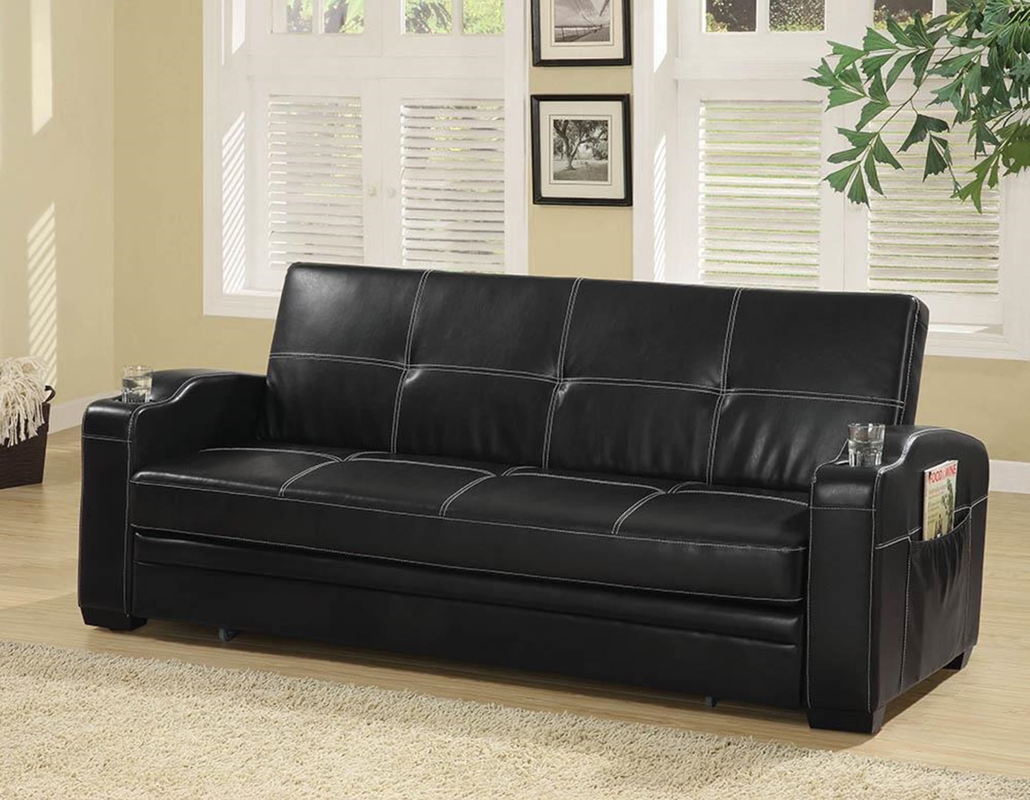Contemporary Black Sofa Bed