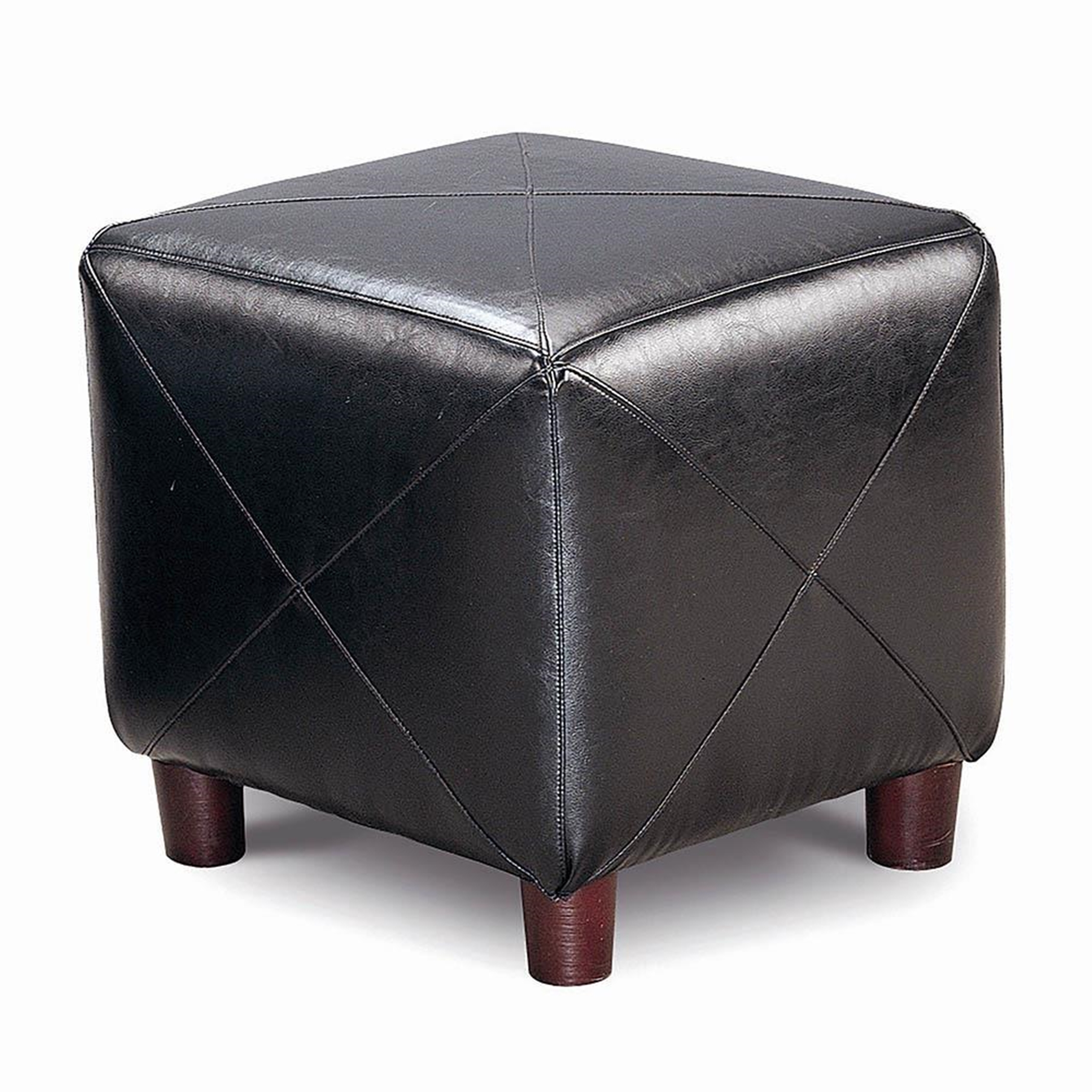 Cube Ottoman Black