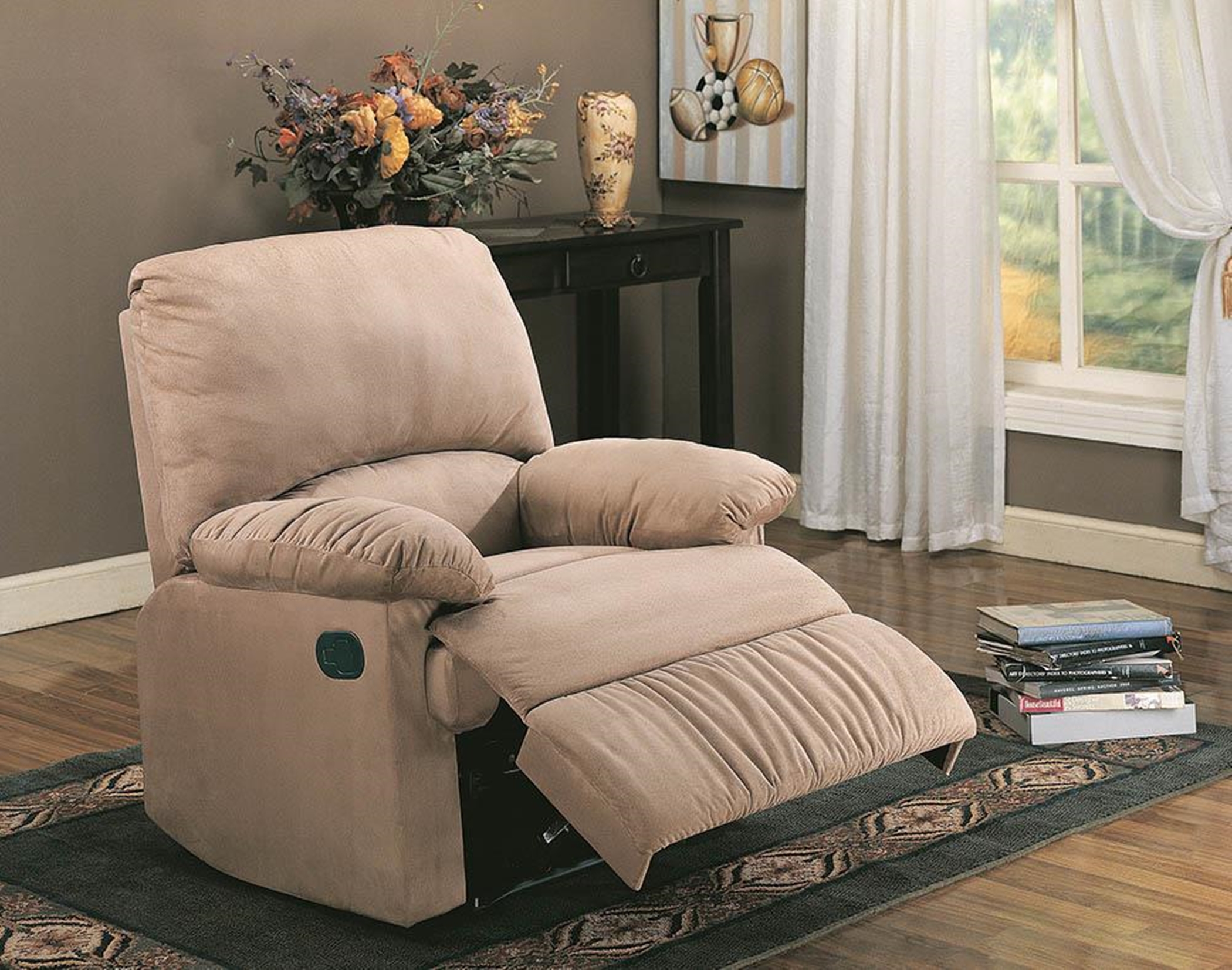 Casual Brown Motion Recliner