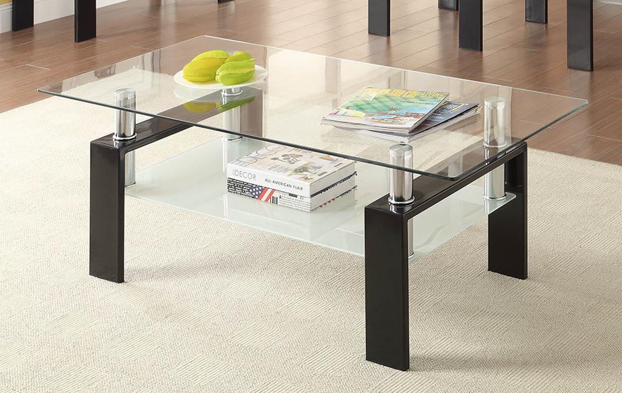 Occasional Contemporary Black Coffee Table