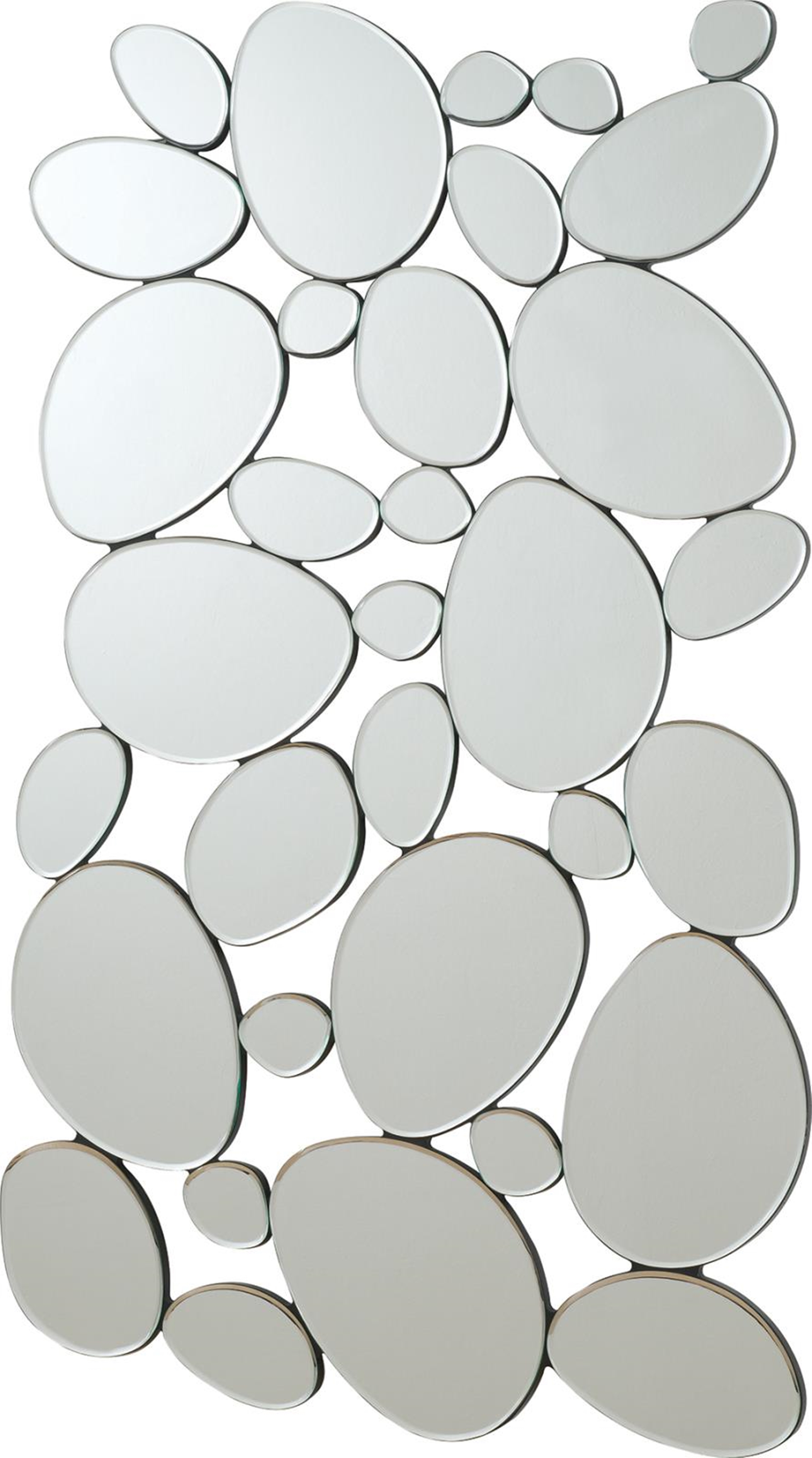 Transitional Stone Shape Collage Mirror
