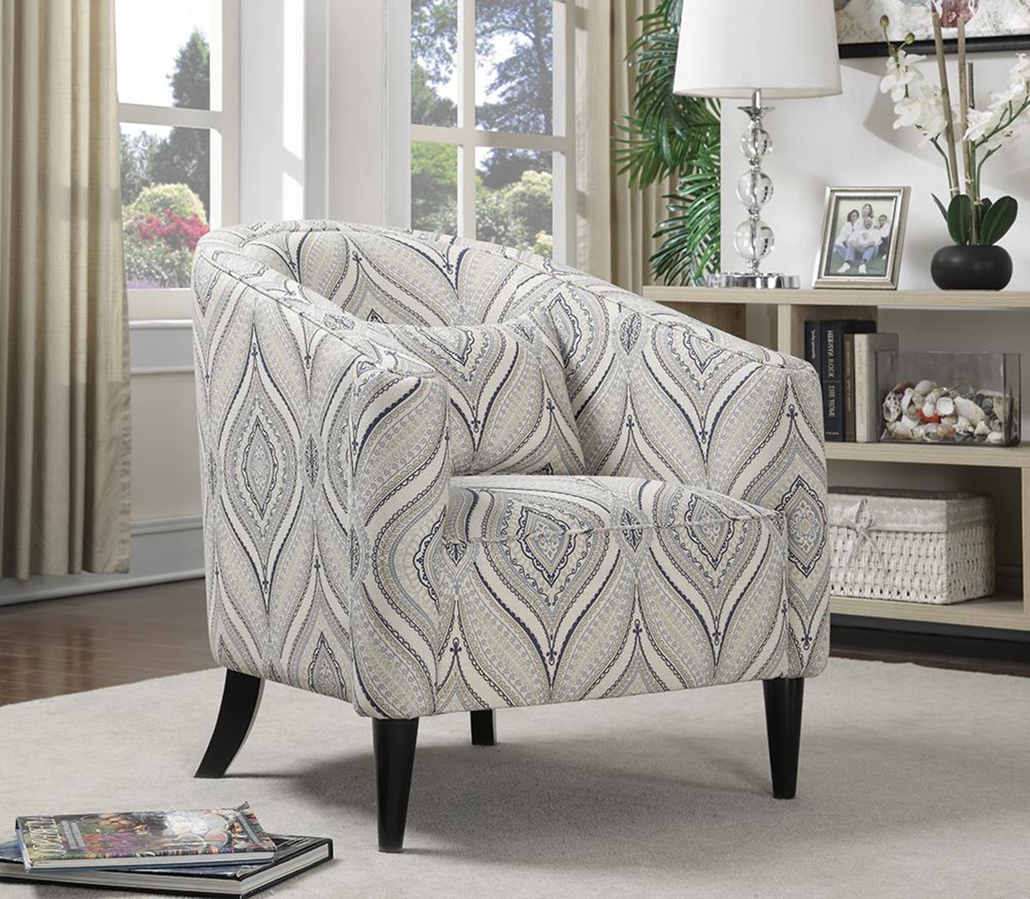 Claxton Traditional Multi-Color Accent Chair