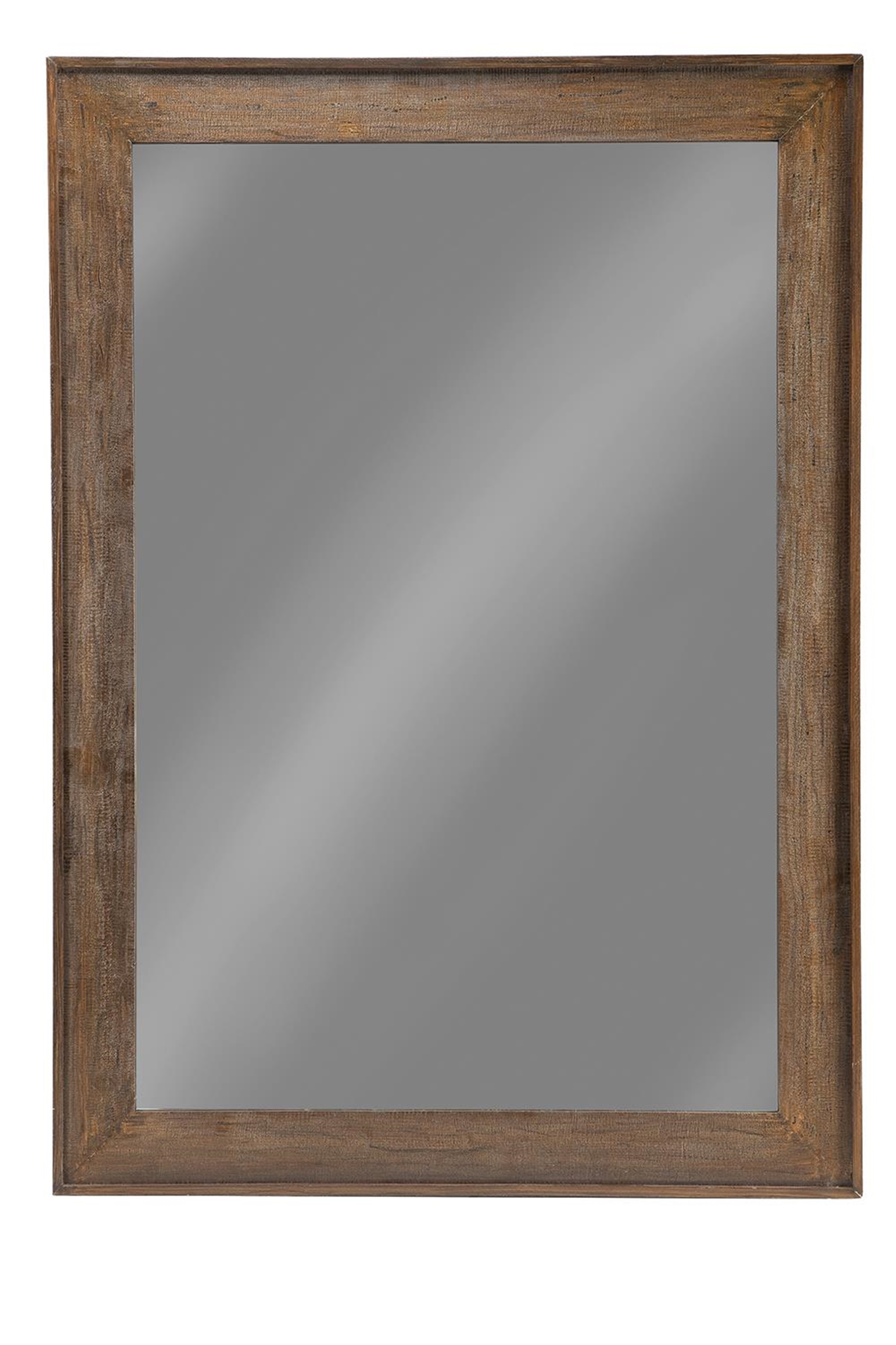 Distressed Brown Accent Mirror