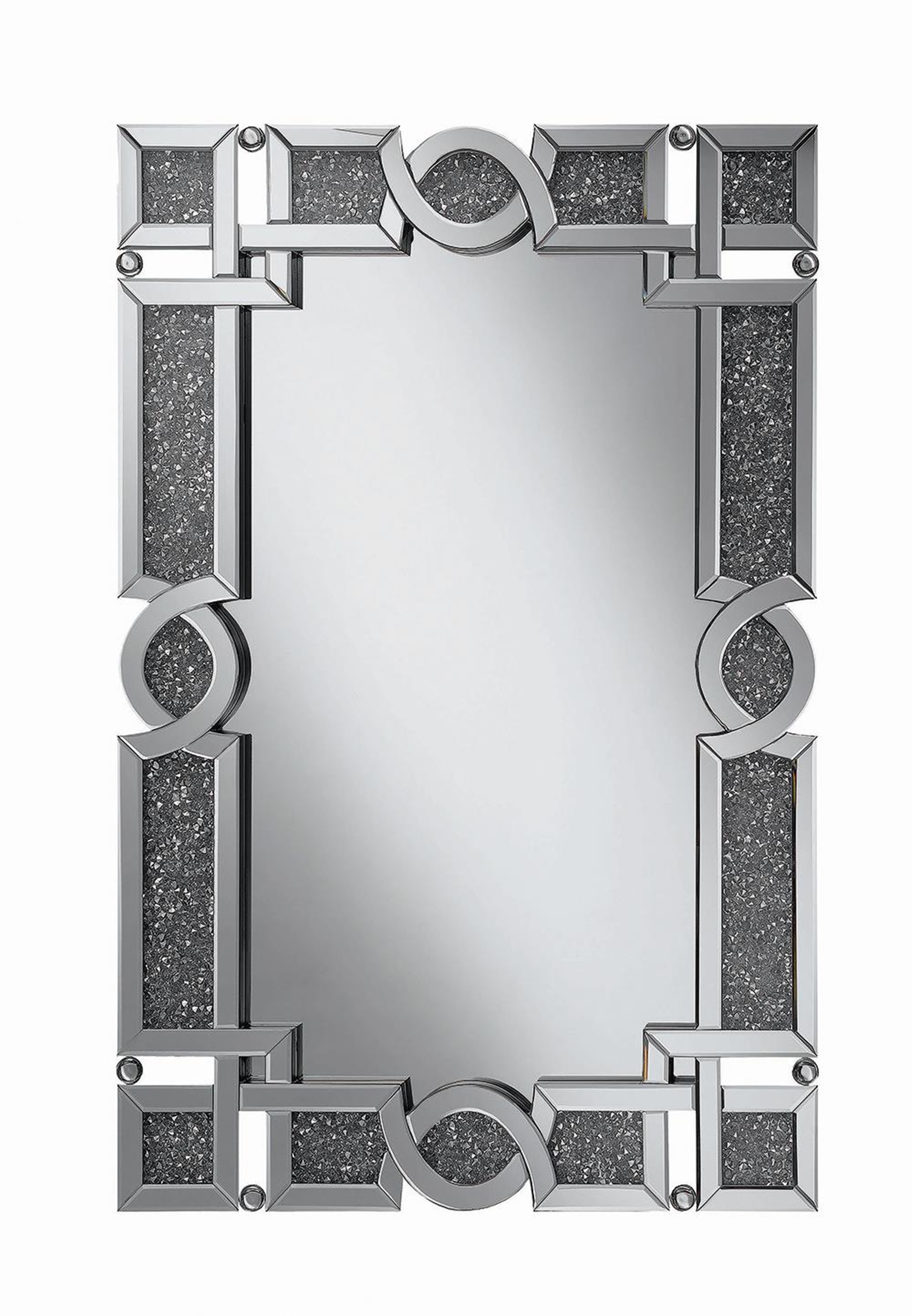 Ornate Silver Wall Mirror