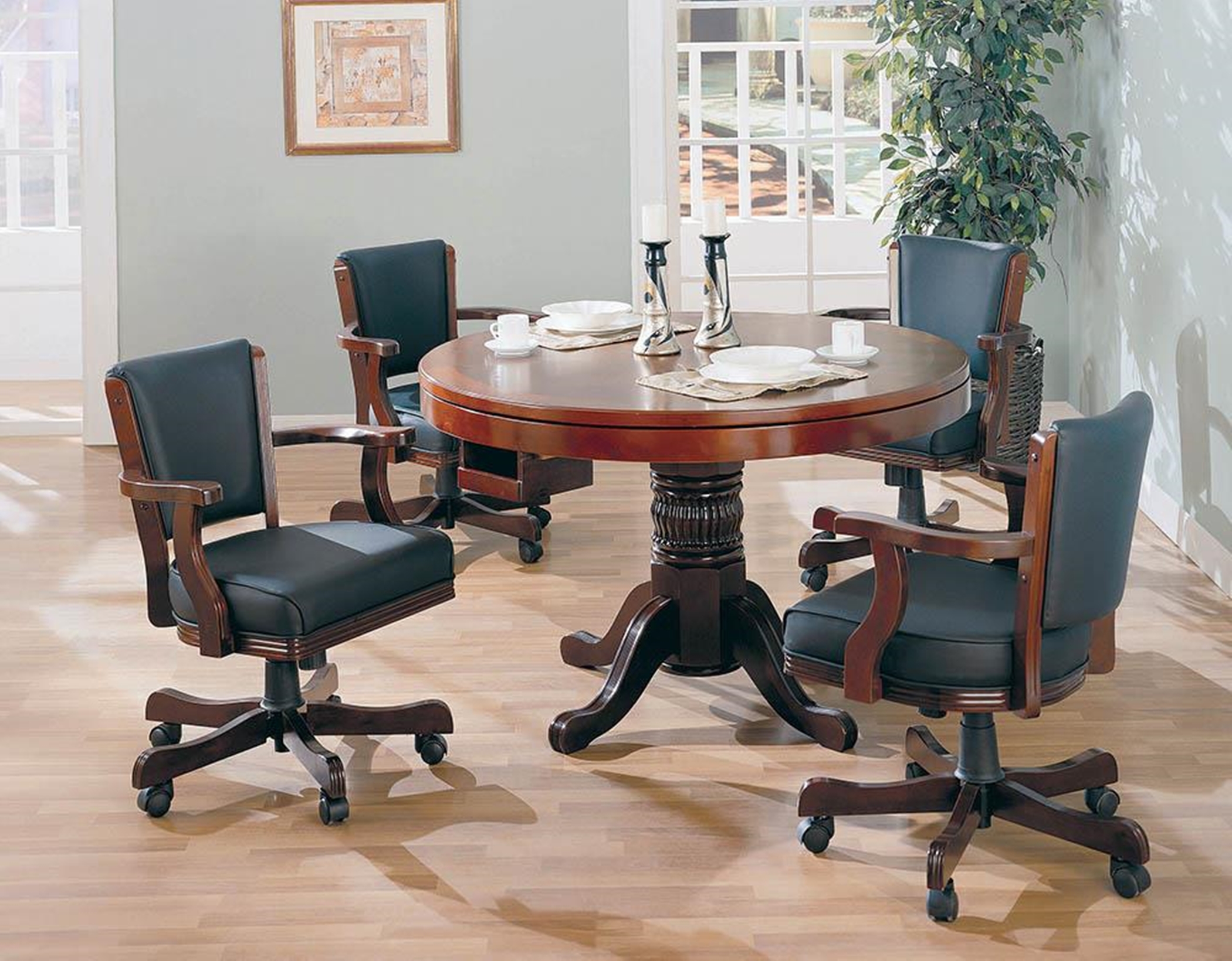 Mitchell Traditional Merlot Game Chair - Click Image to Close