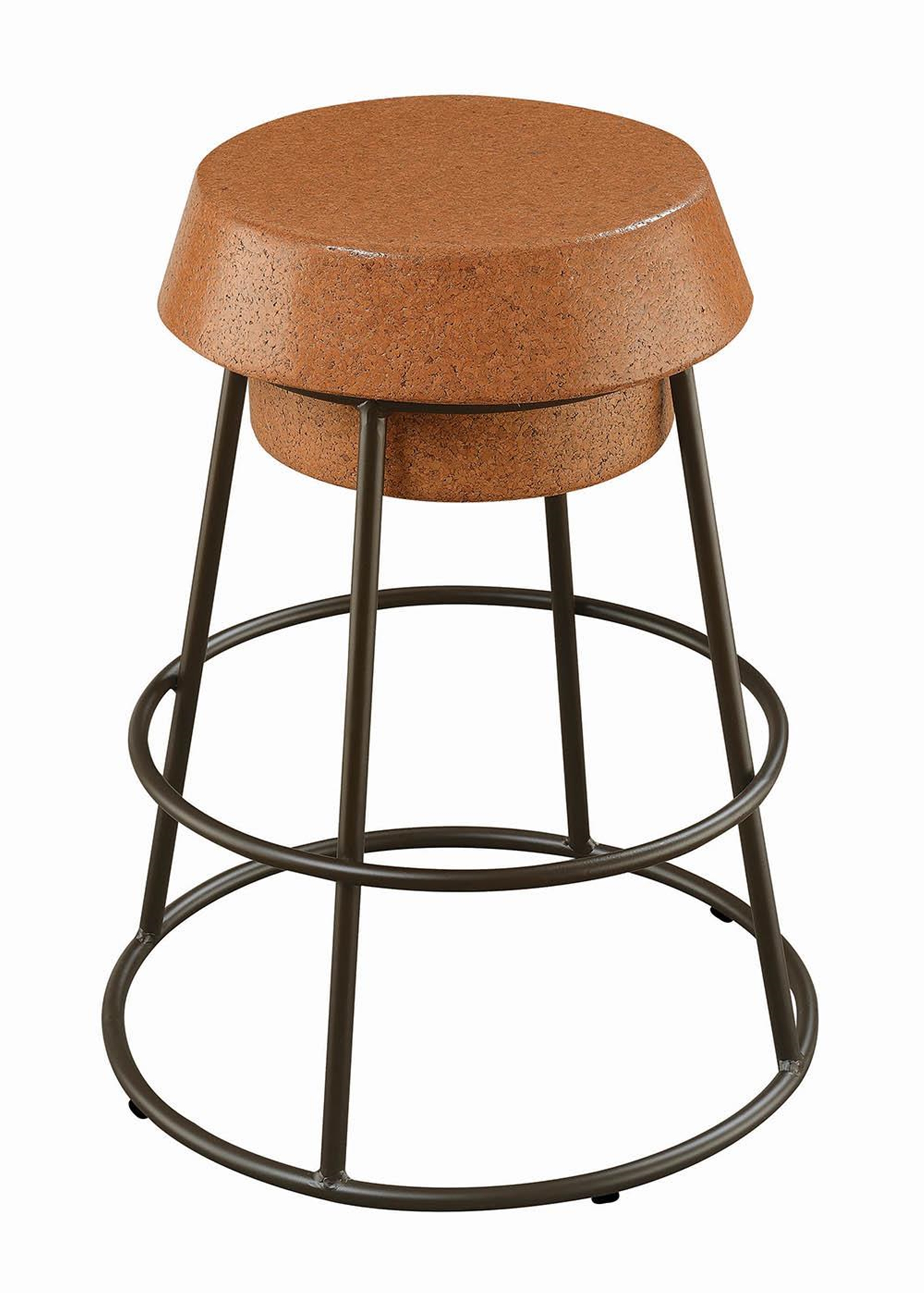 Modern Wine Cork Brown Counter-Height Stool - Click Image to Close