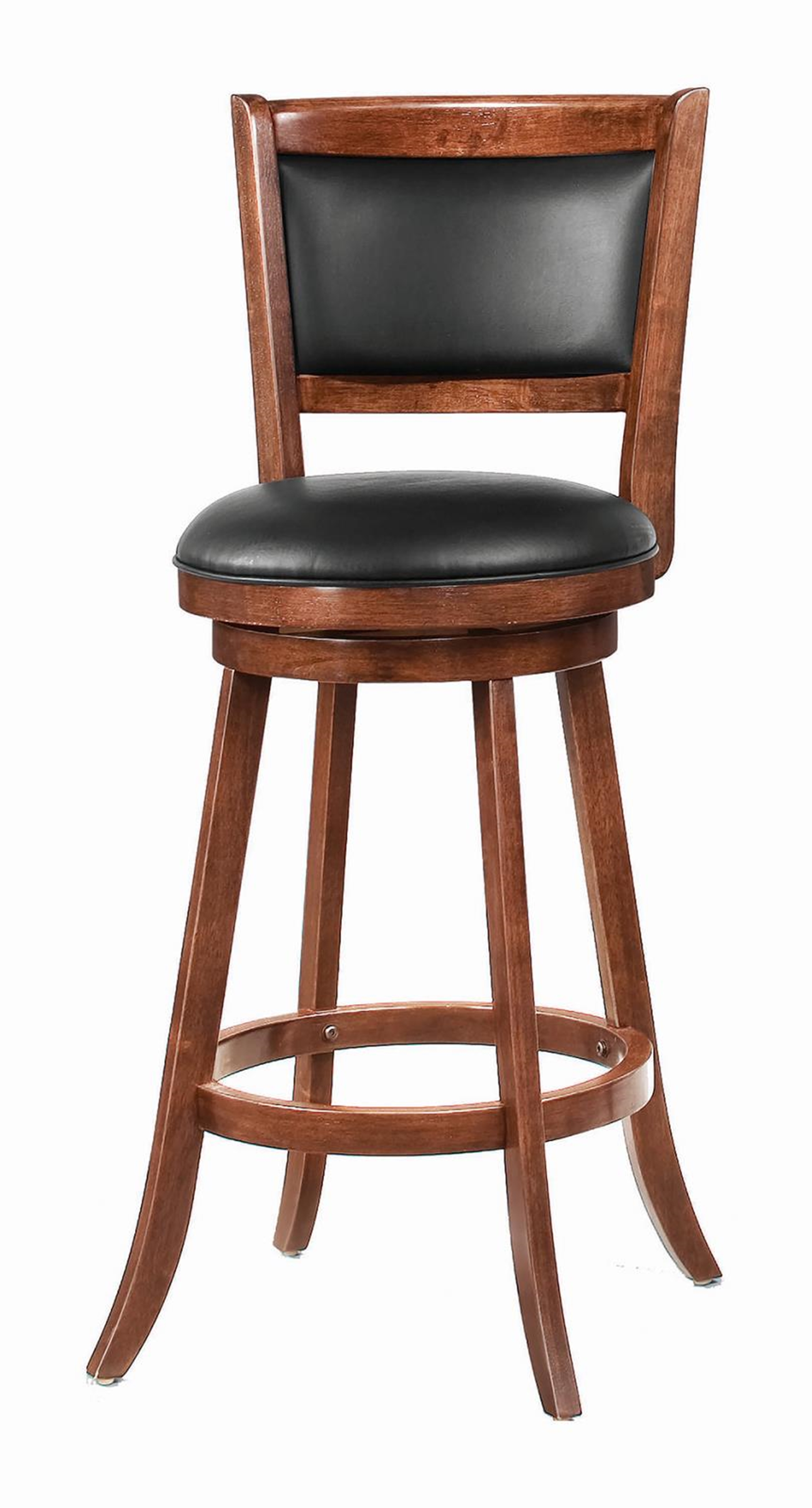 Transitional Chestnut Swivel Bar Stool - Click Image to Close