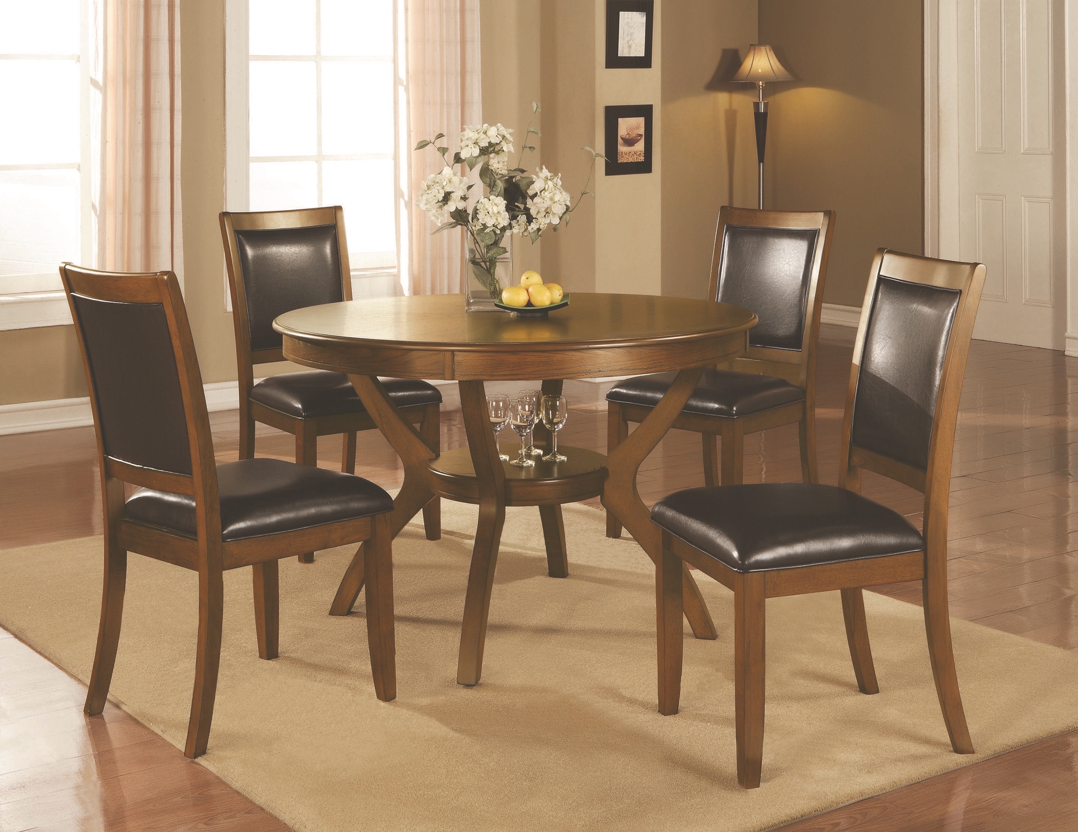 Nelms Casual Brown Walnut 5 Pc. Set - Click Image to Close