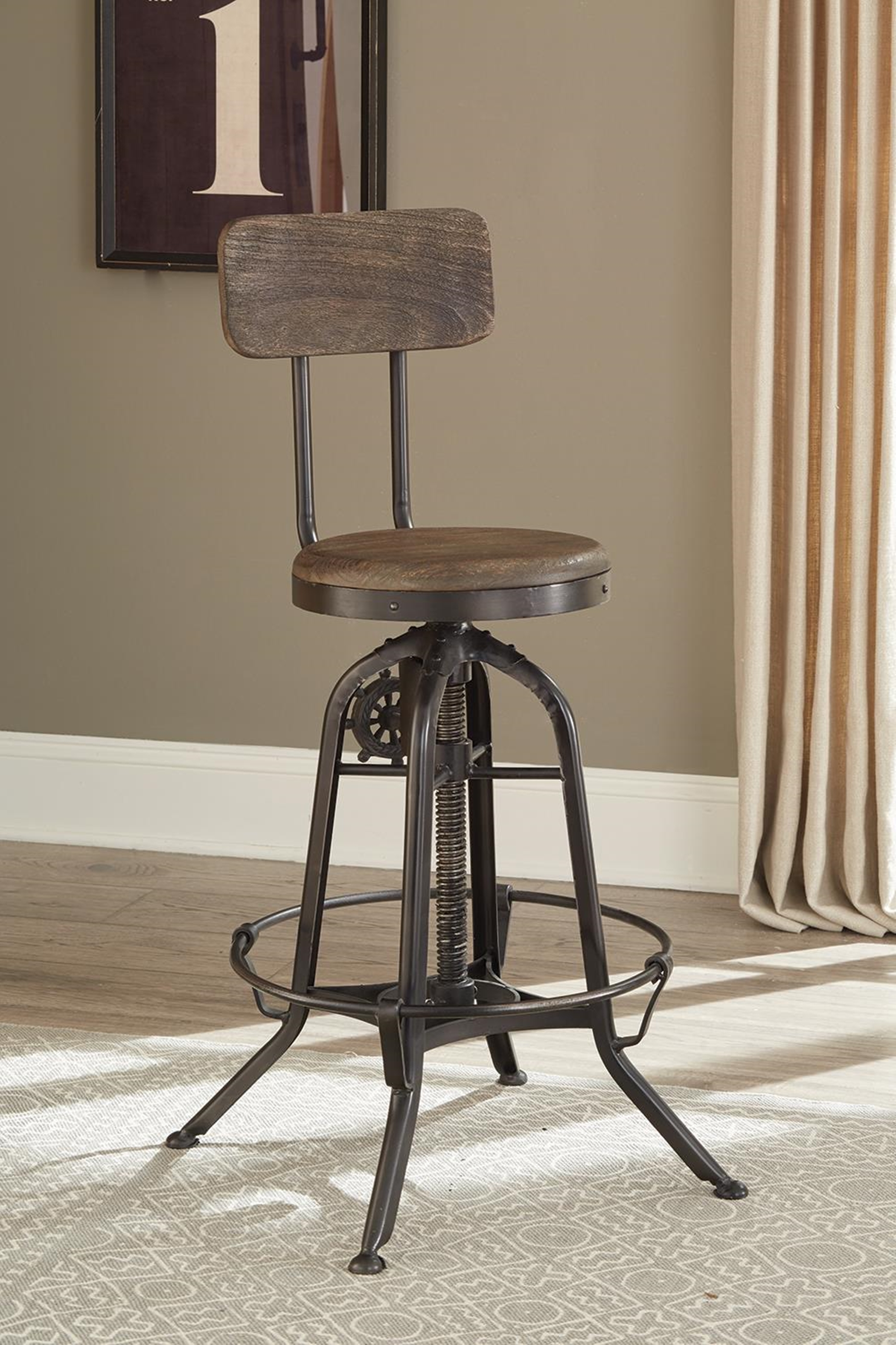 Adjustable Drafting Stool - Click Image to Close
