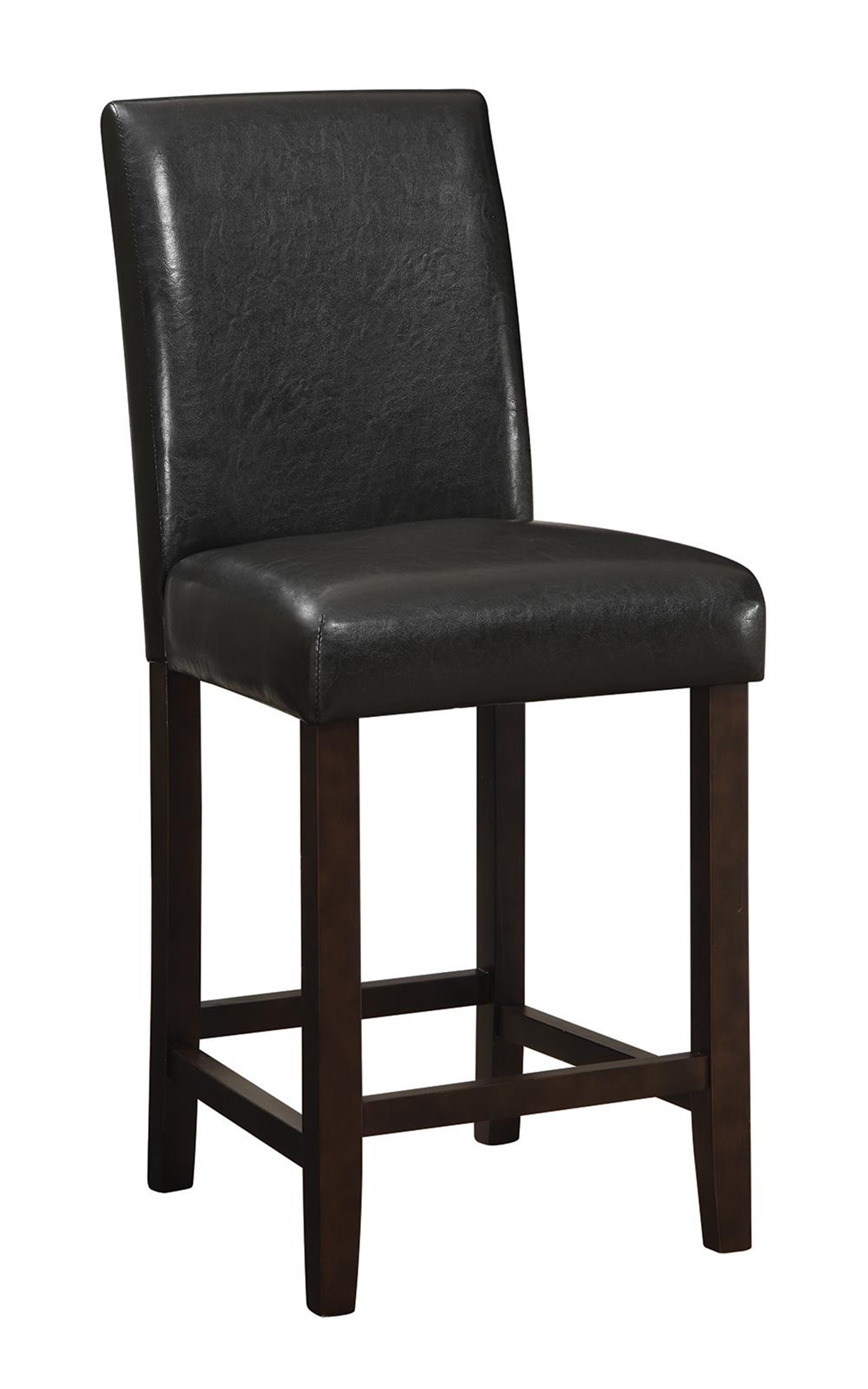 Contemporary Dark Brown Parsons Counter-Height Stool - Click Image to Close