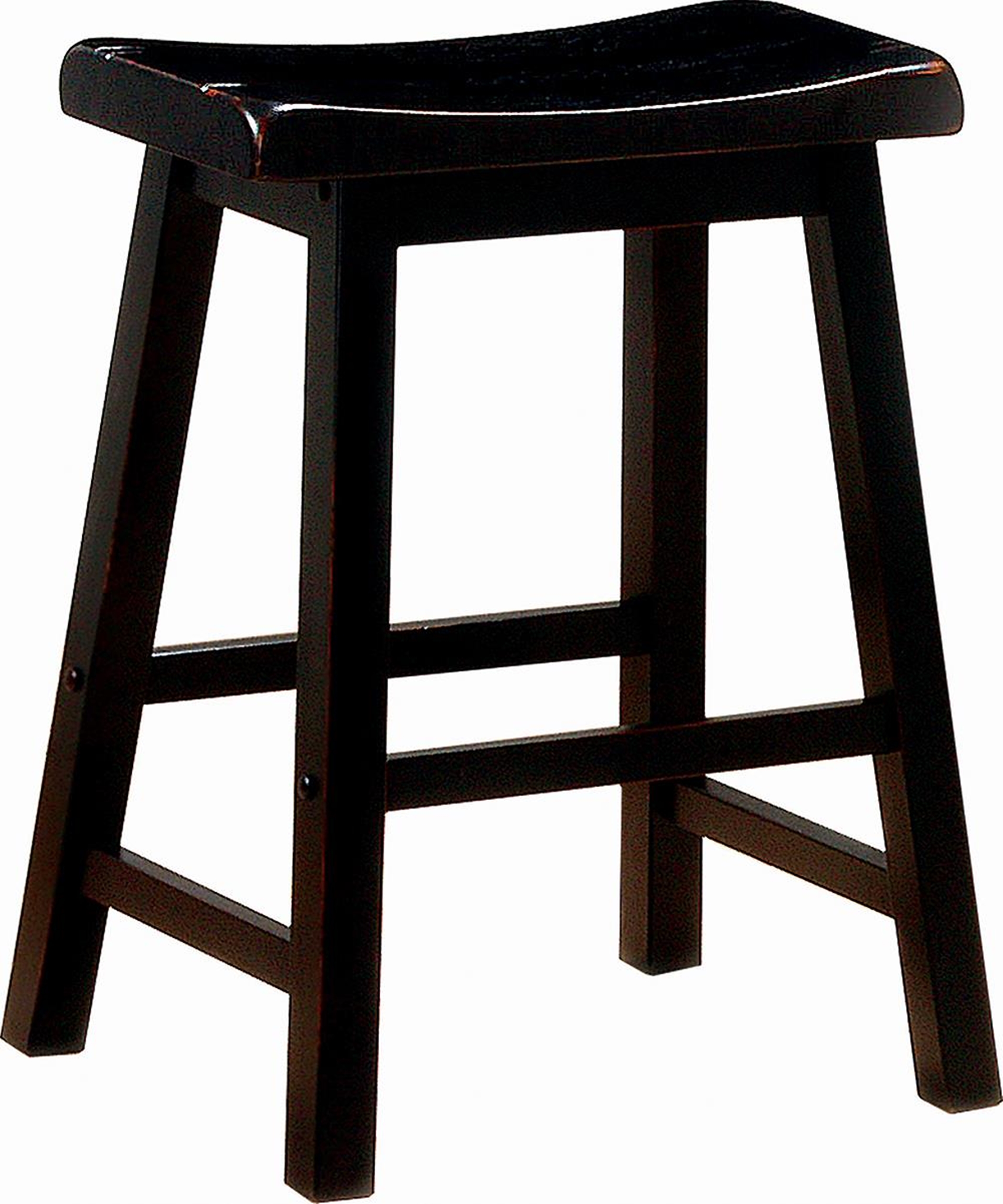 Transitional Black Counter-Height Stool - Click Image to Close