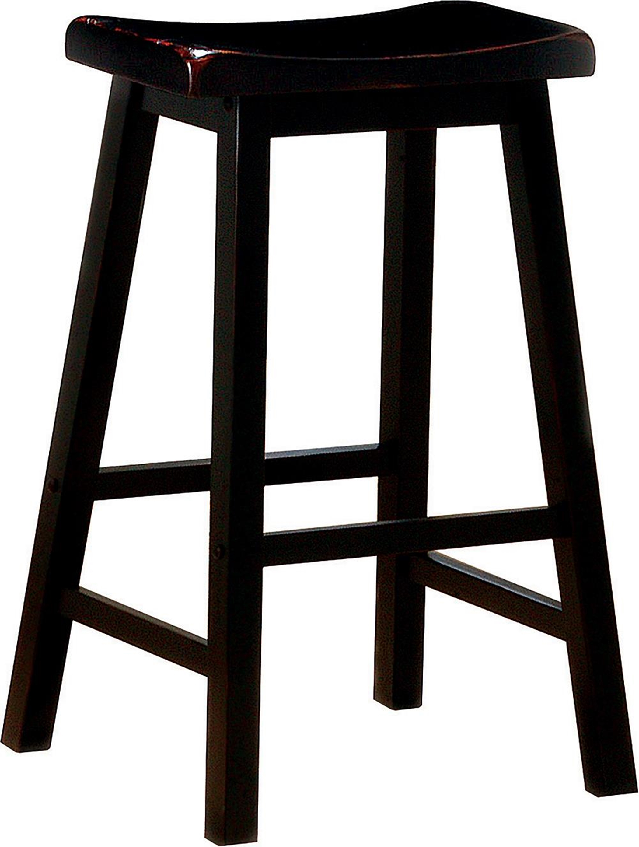 Transitional Black Bar-Height Stool - Click Image to Close