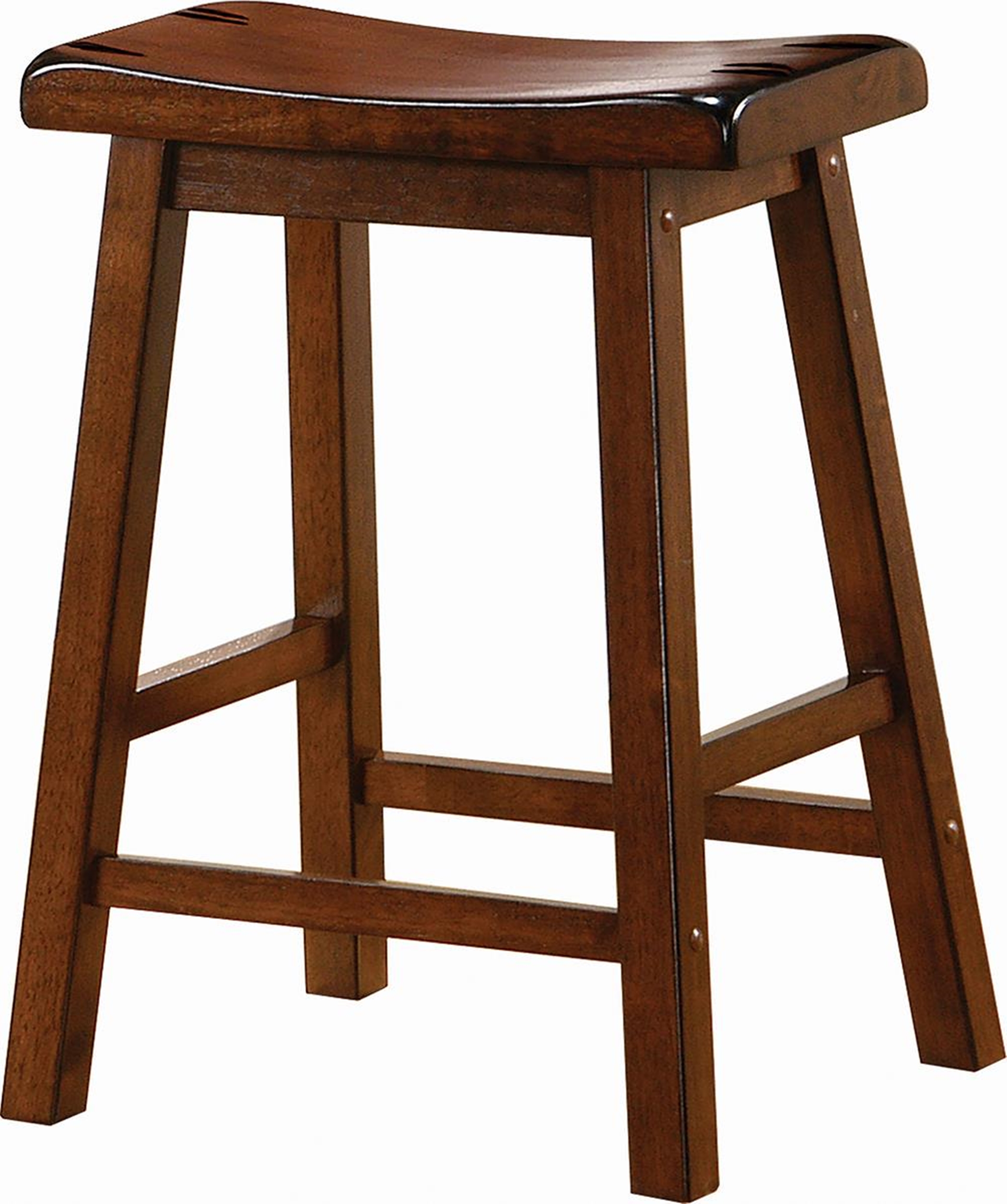 Transitional Chestnut Counter-Height Stool - Click Image to Close