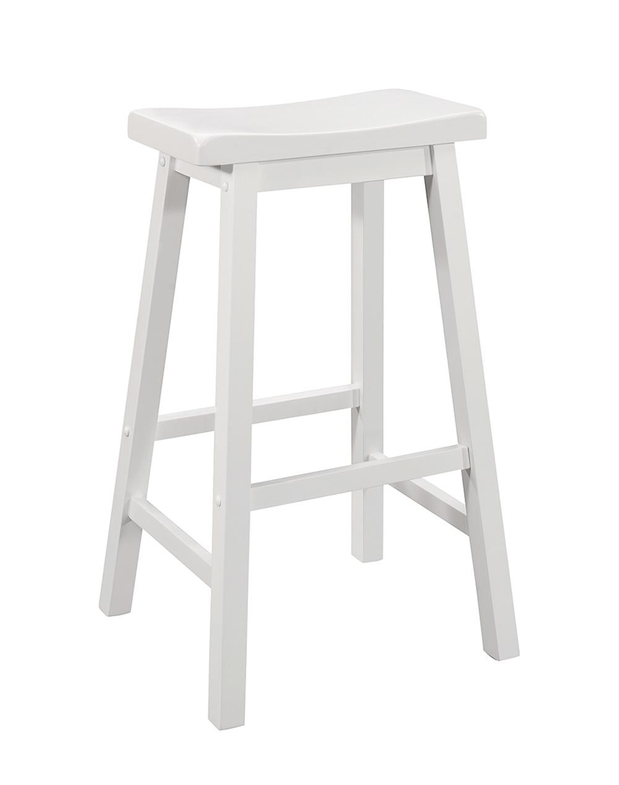 Casual White Bar Stool - Click Image to Close