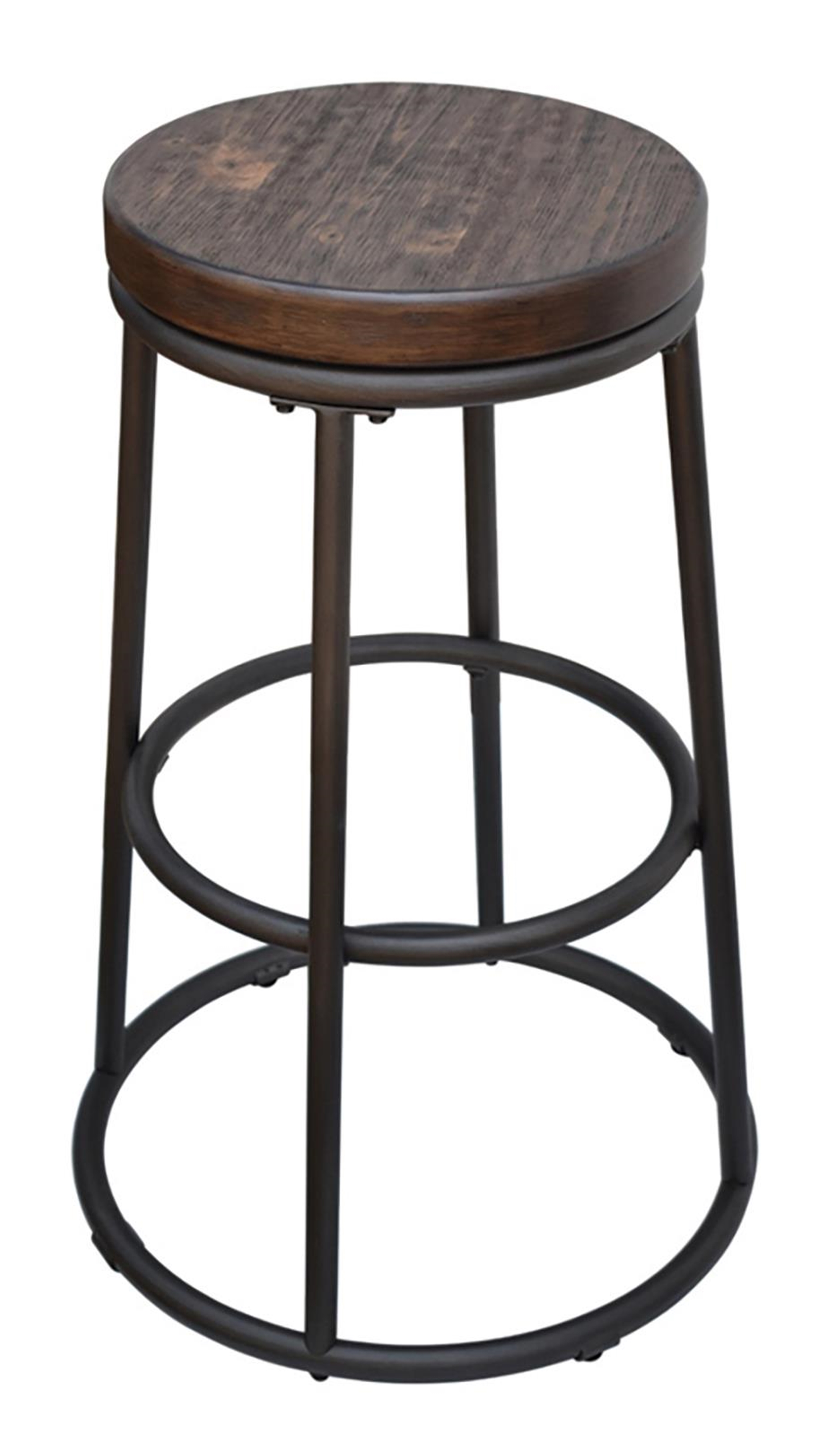 Industrial Rustic Ash 24-Inch Bar Stool - Click Image to Close