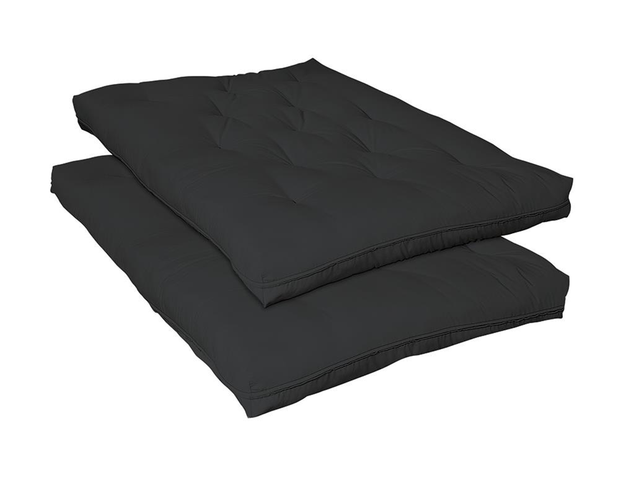 Black Deluxe Innerspring Futon Pad - Click Image to Close
