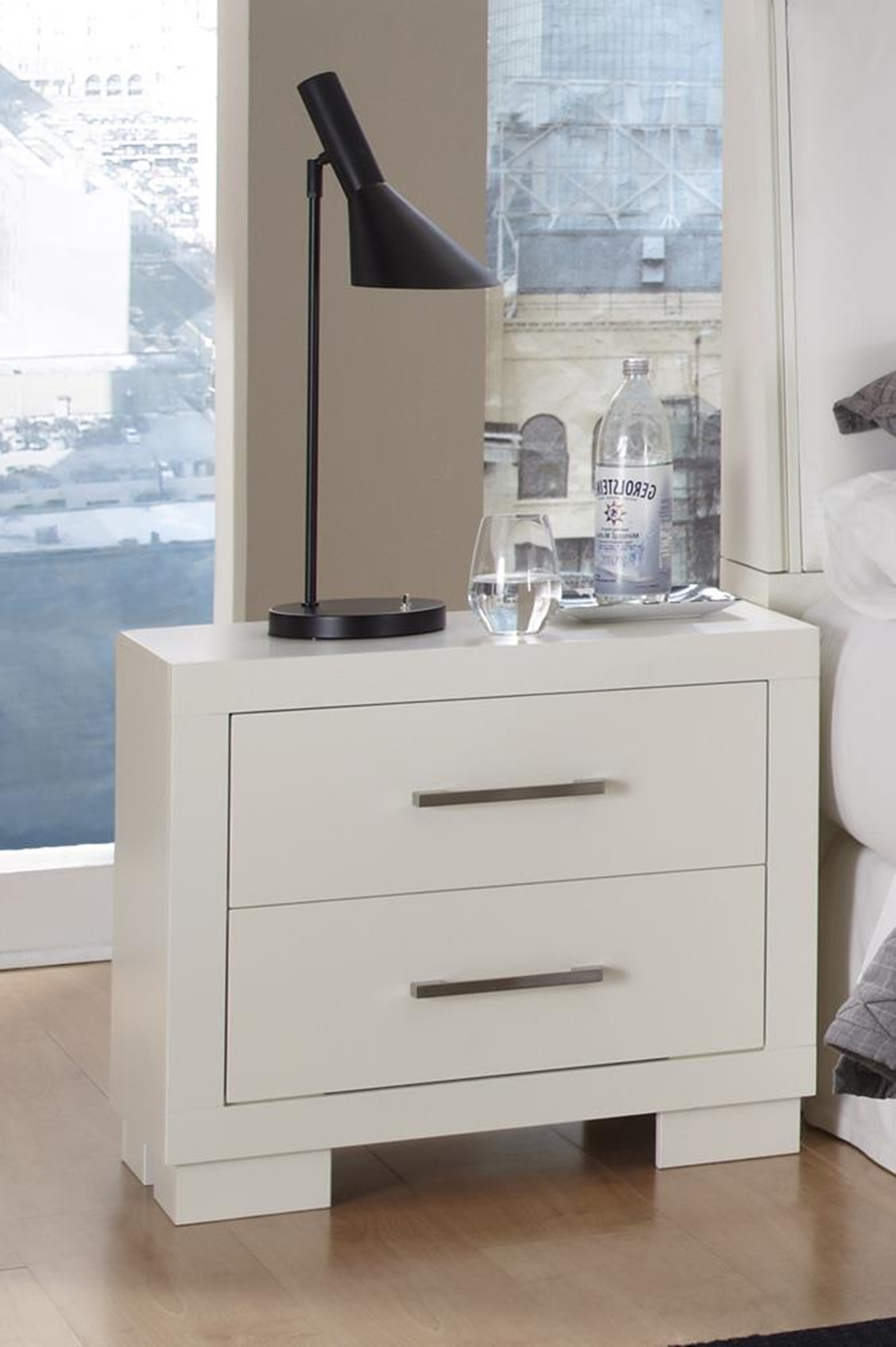 Jessica Two-Drawer Nightstand - Click Image to Close