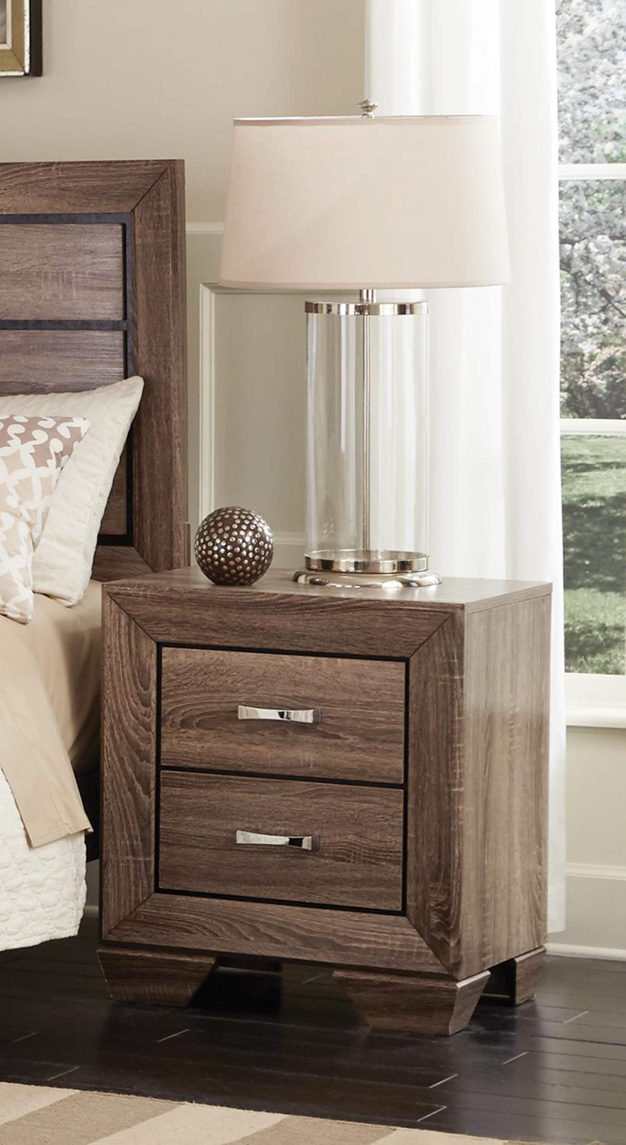Kauffman Two-Drawer Nightstand - Click Image to Close