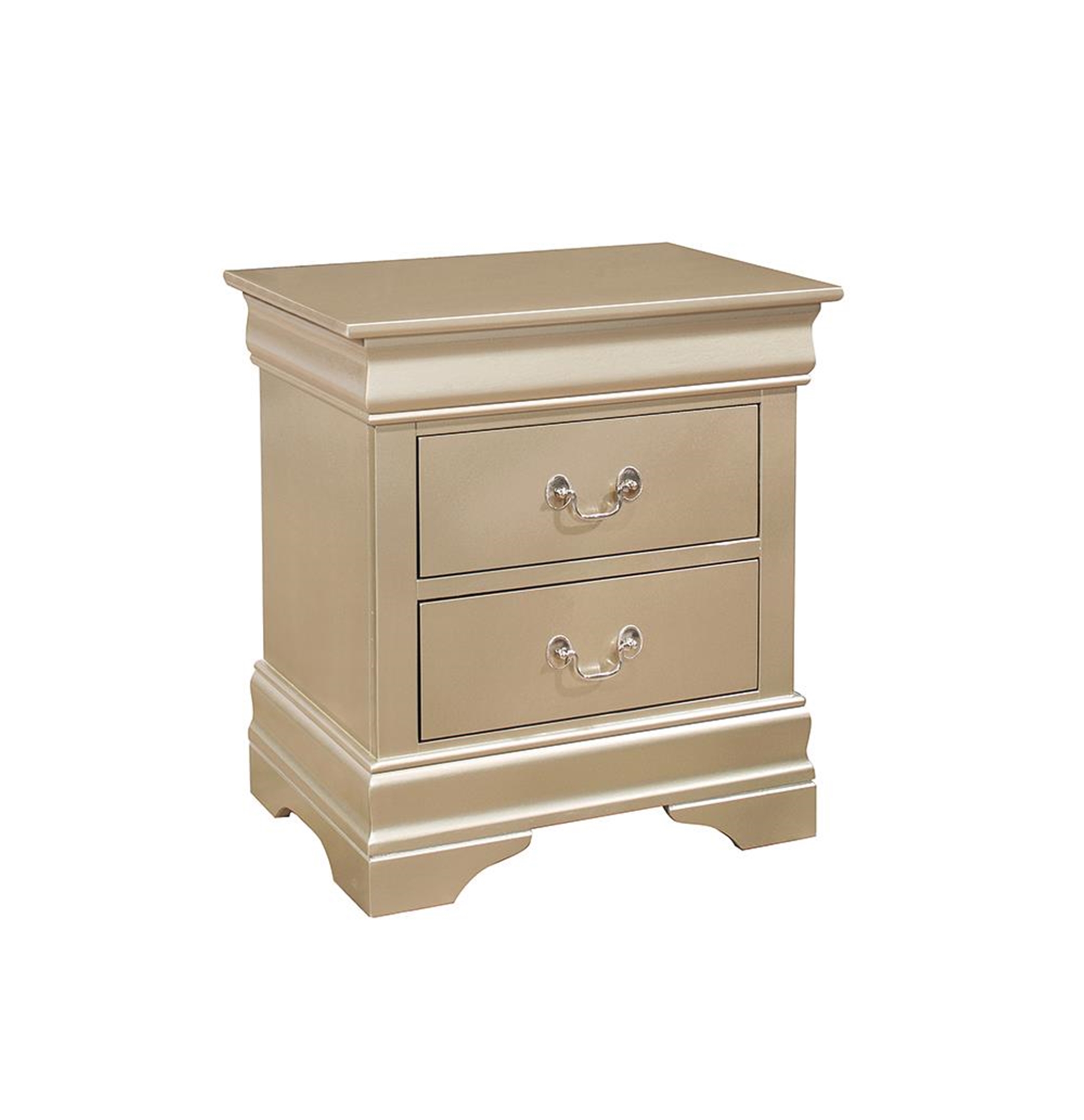 Hershel Louis Philippe Champagne Nightstand - Click Image to Close