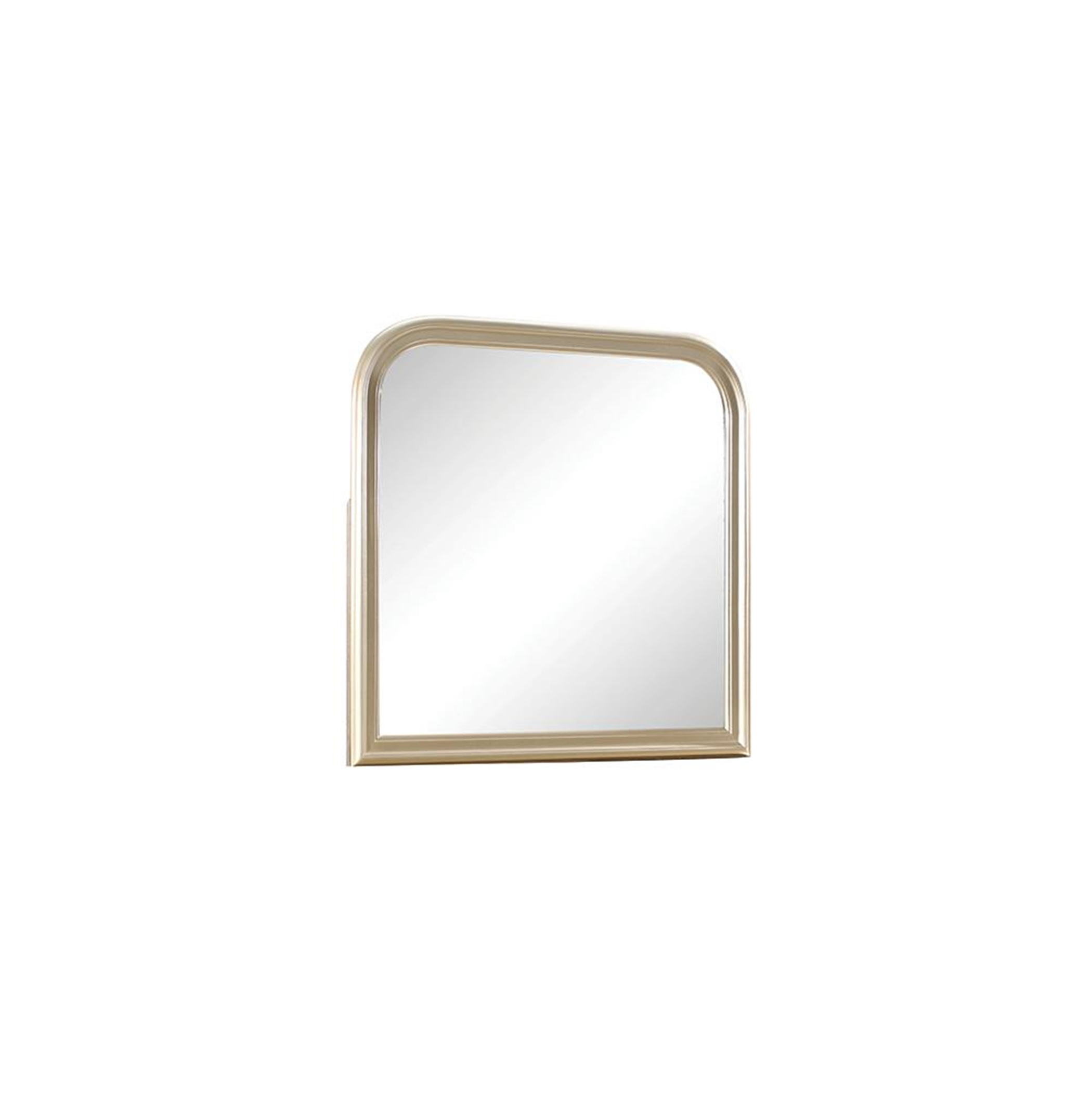 Hershel Louis Philippe Metallic Champagne Dresser Mirror - Click Image to Close