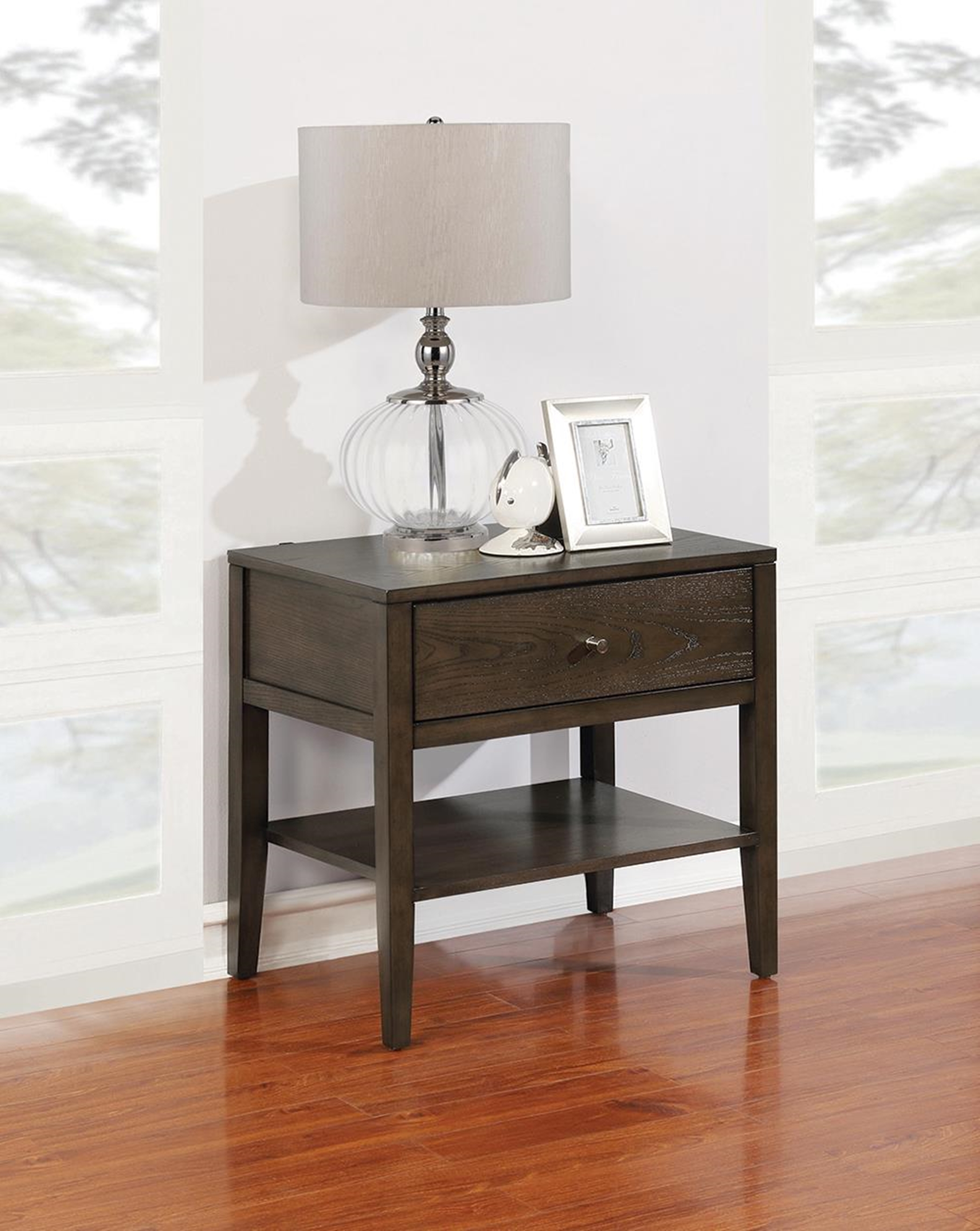 Lompoc Mid-Century Modern Capp. Nightstand - Click Image to Close