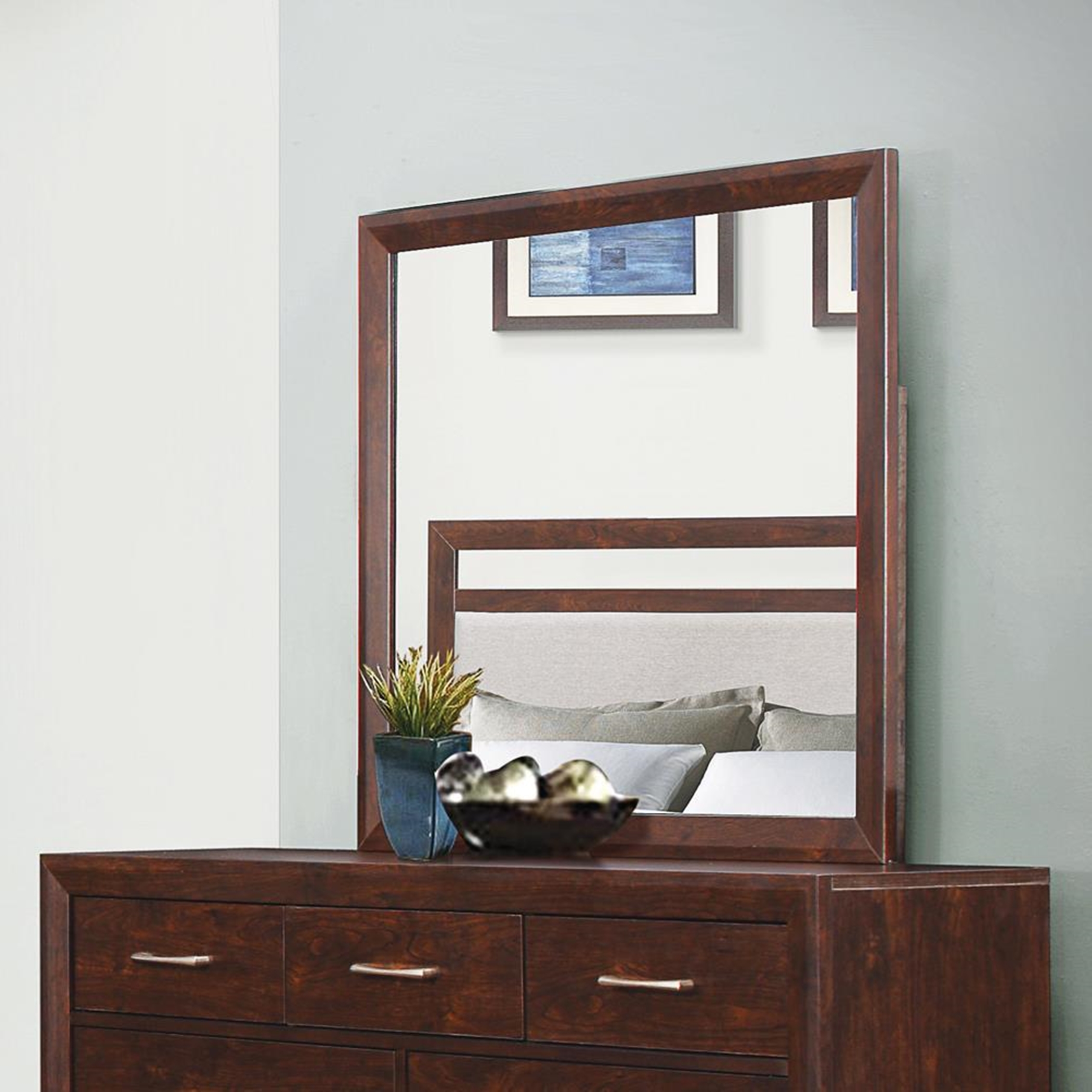 Carrington Mid-century Modern Dresser Mirror - Click Image to Close