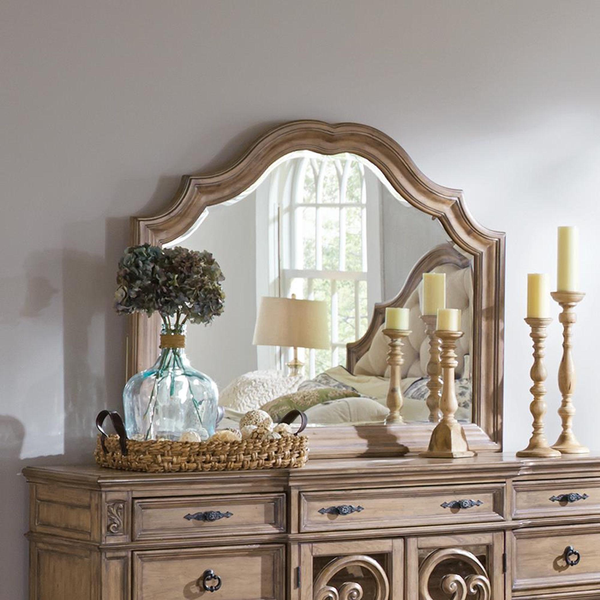 Ilana Traditional Dresser Mirror - Click Image to Close