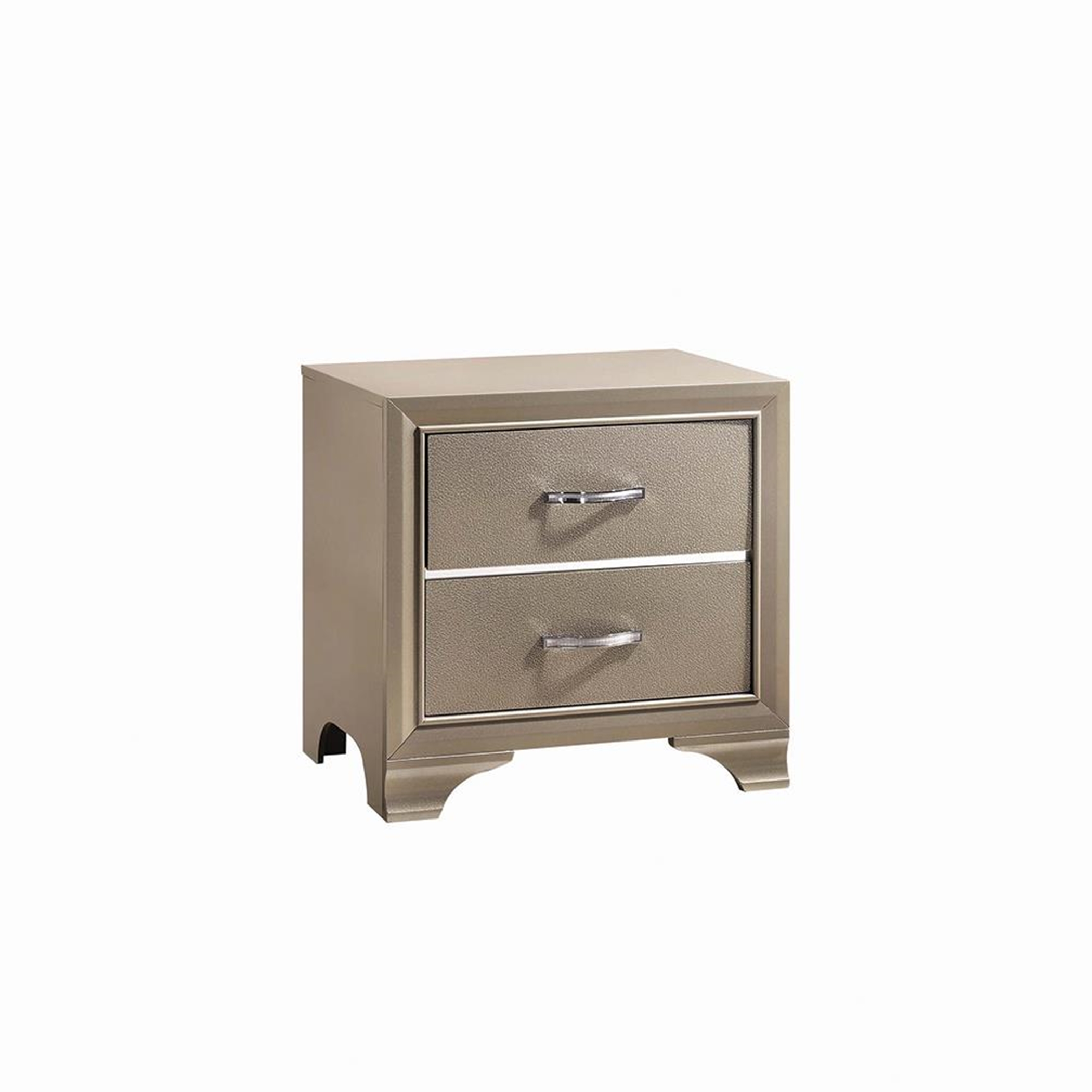 Beaumont Transitional Champagne Nightstand - Click Image to Close