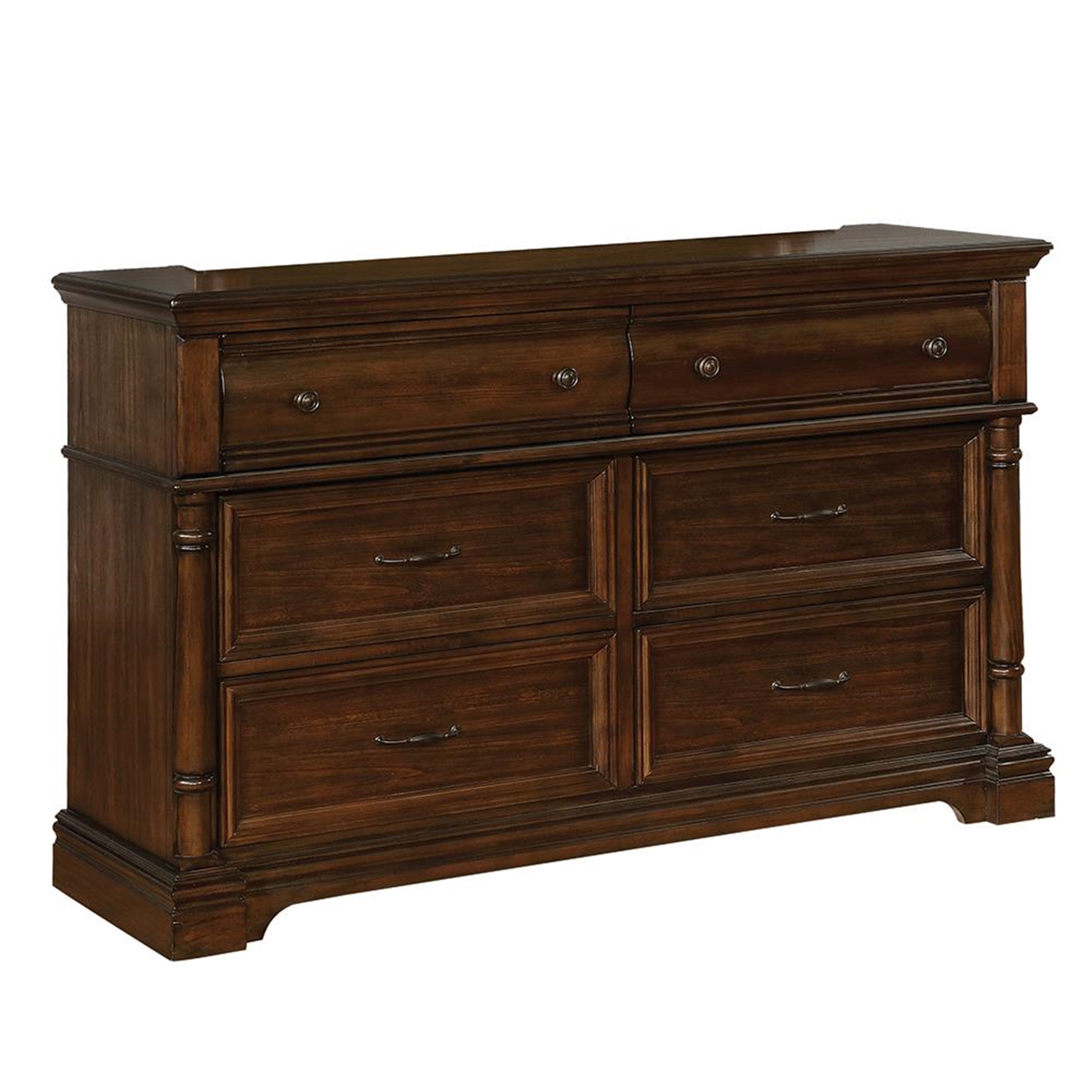 Chandler Traditional Heirloom Brown Dresser - Click Image to Close