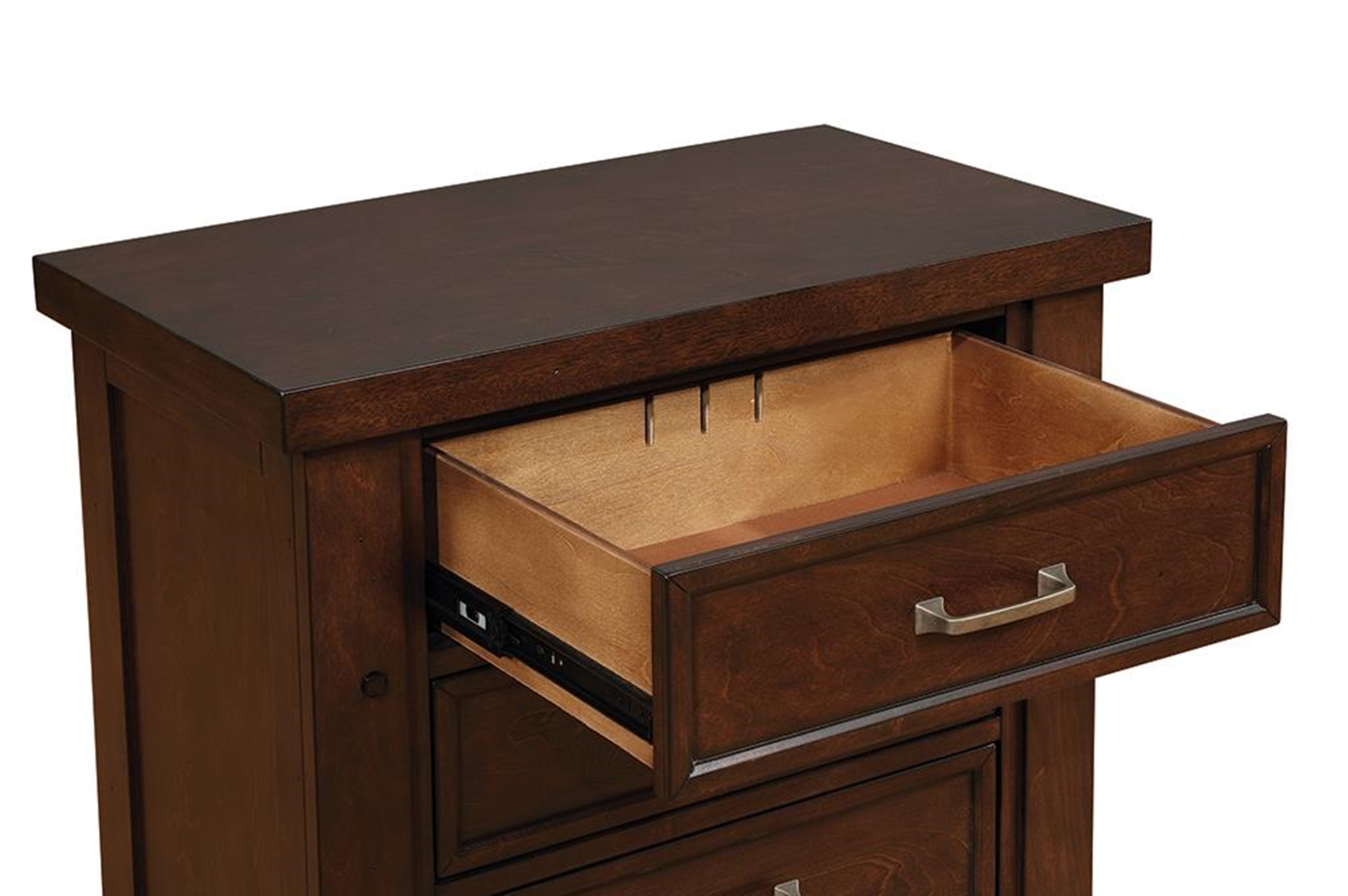 Barstow Transitional Pinot Noir Nightstand - Click Image to Close