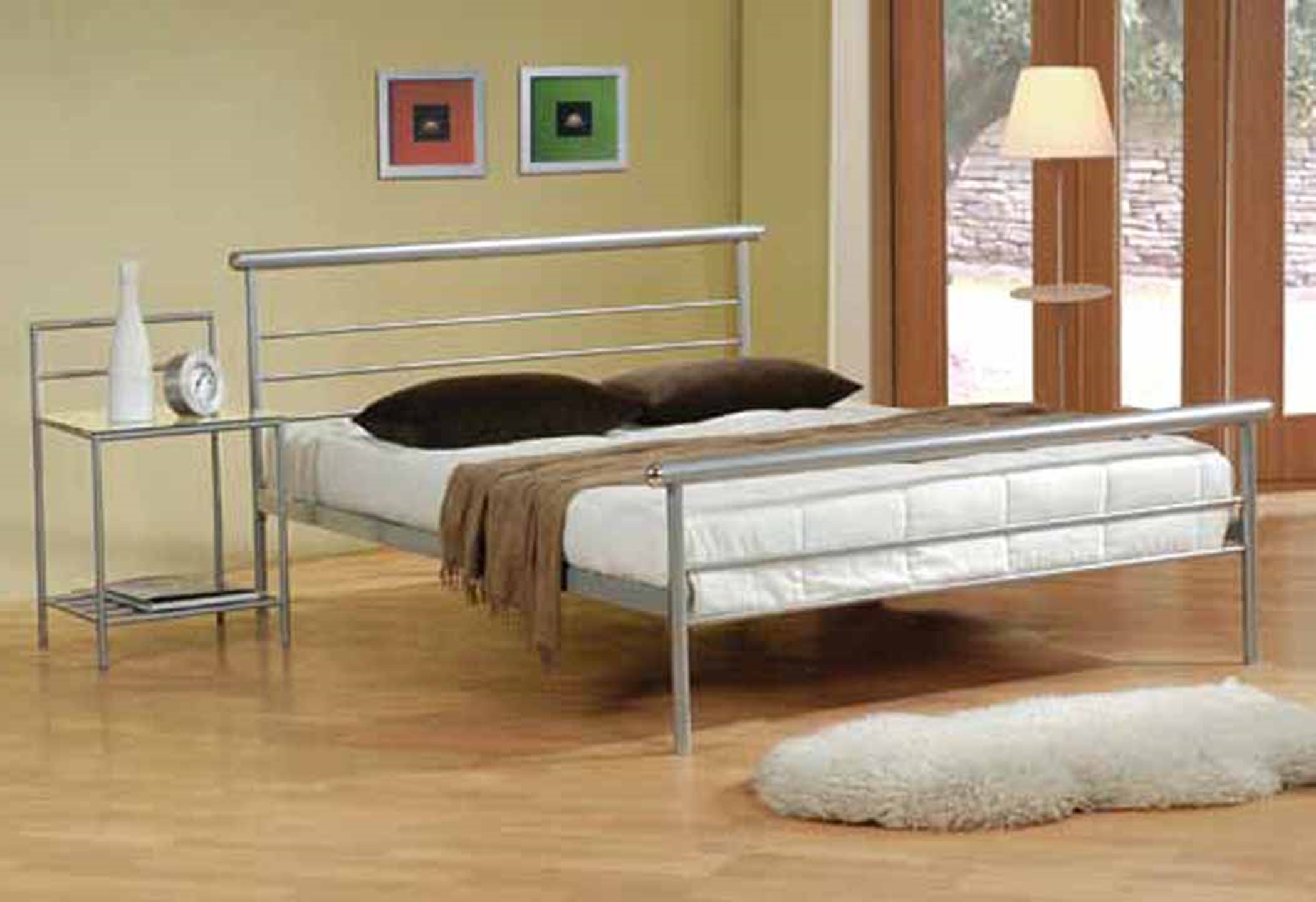 Cobalt Silver Full Bed - Click Image to Close