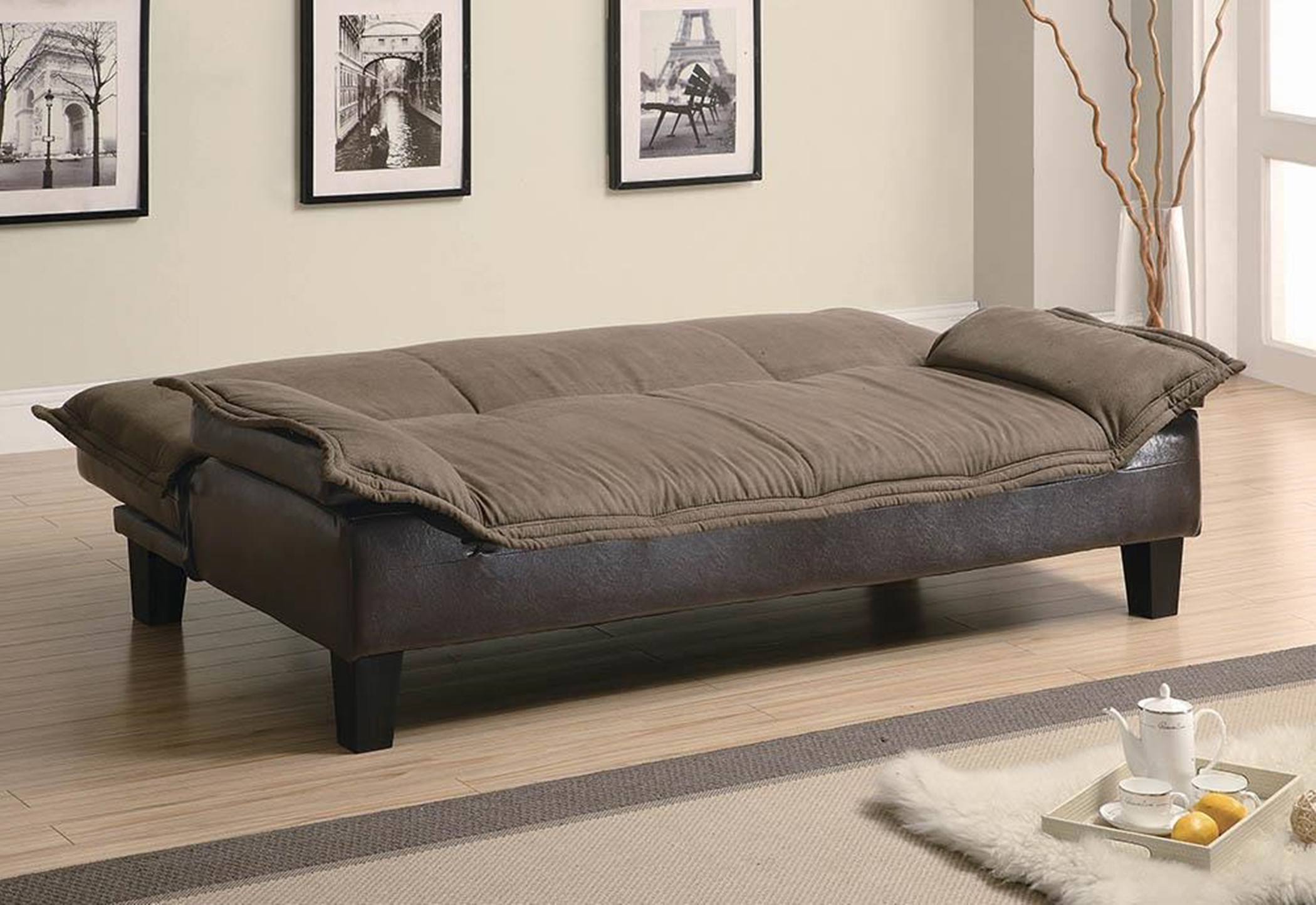 Ashington Casual Brown Sofa Bed - Click Image to Close