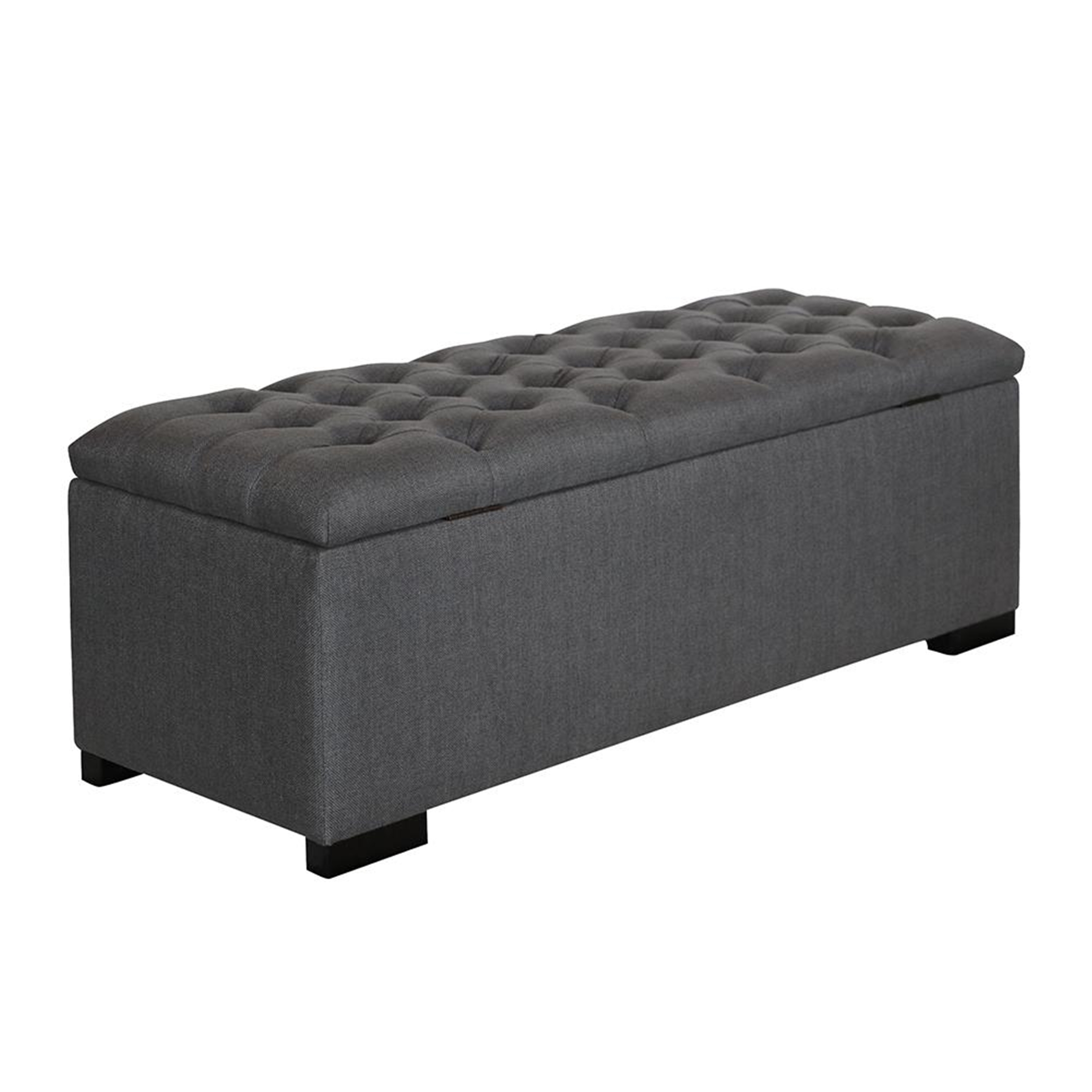 Camille Grey and Capp. Storage Bench - Click Image to Close