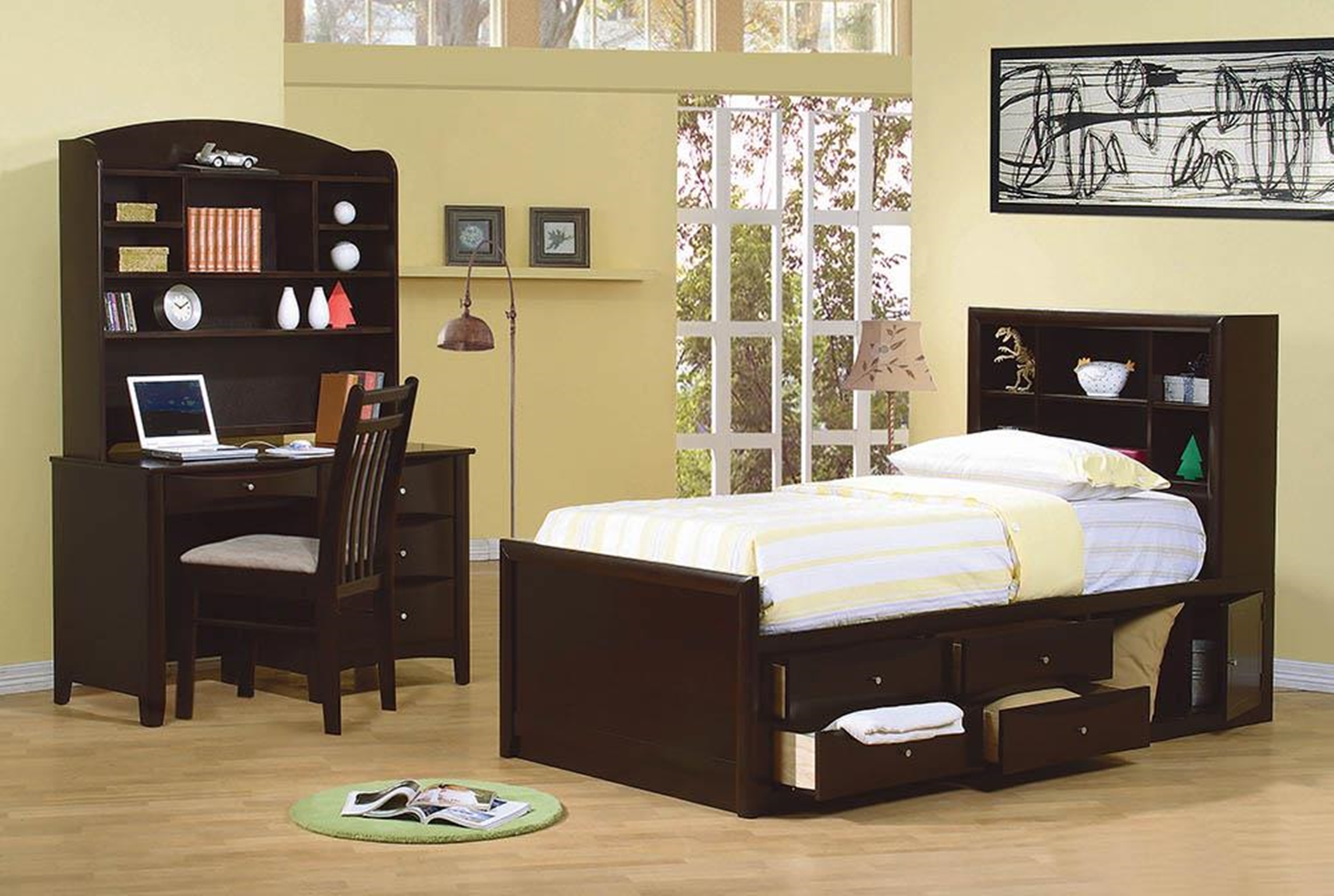 Phoenix Full Bookcase Bed - Click Image to Close