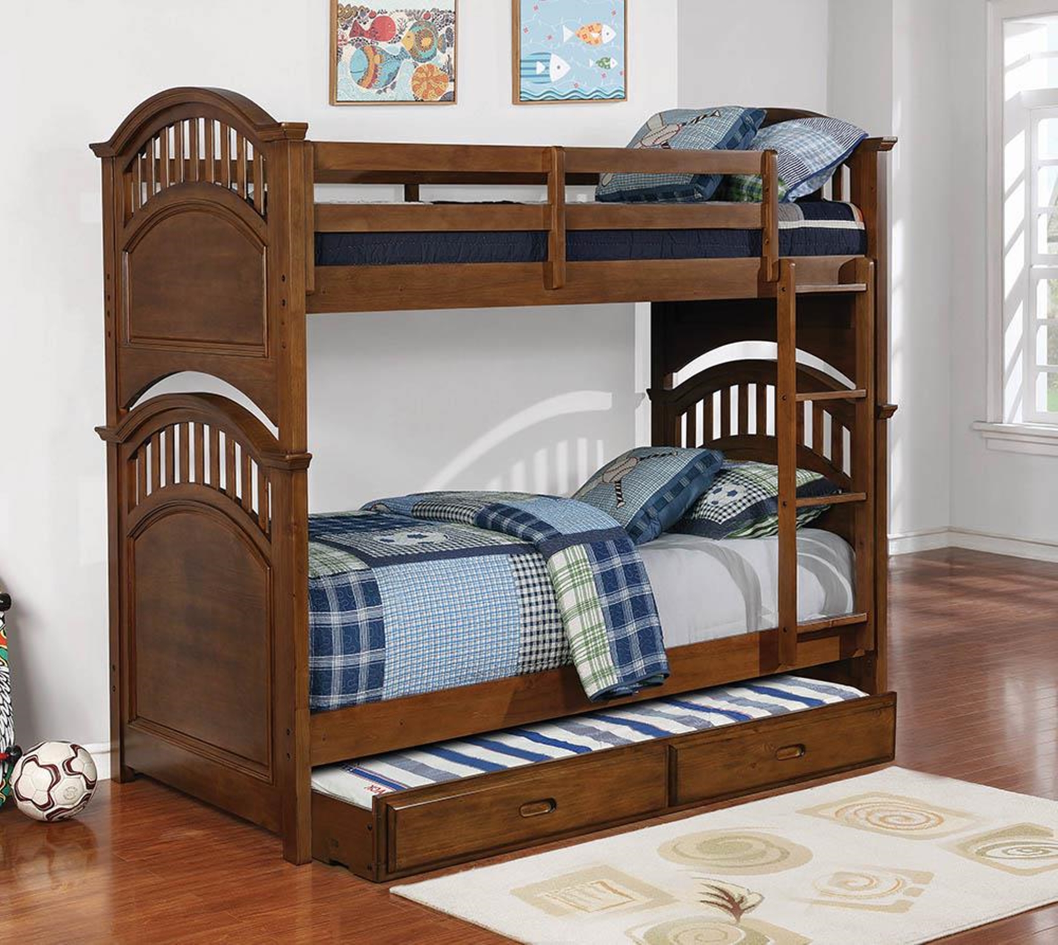 Halsted Walnut Underbed Storage - Click Image to Close