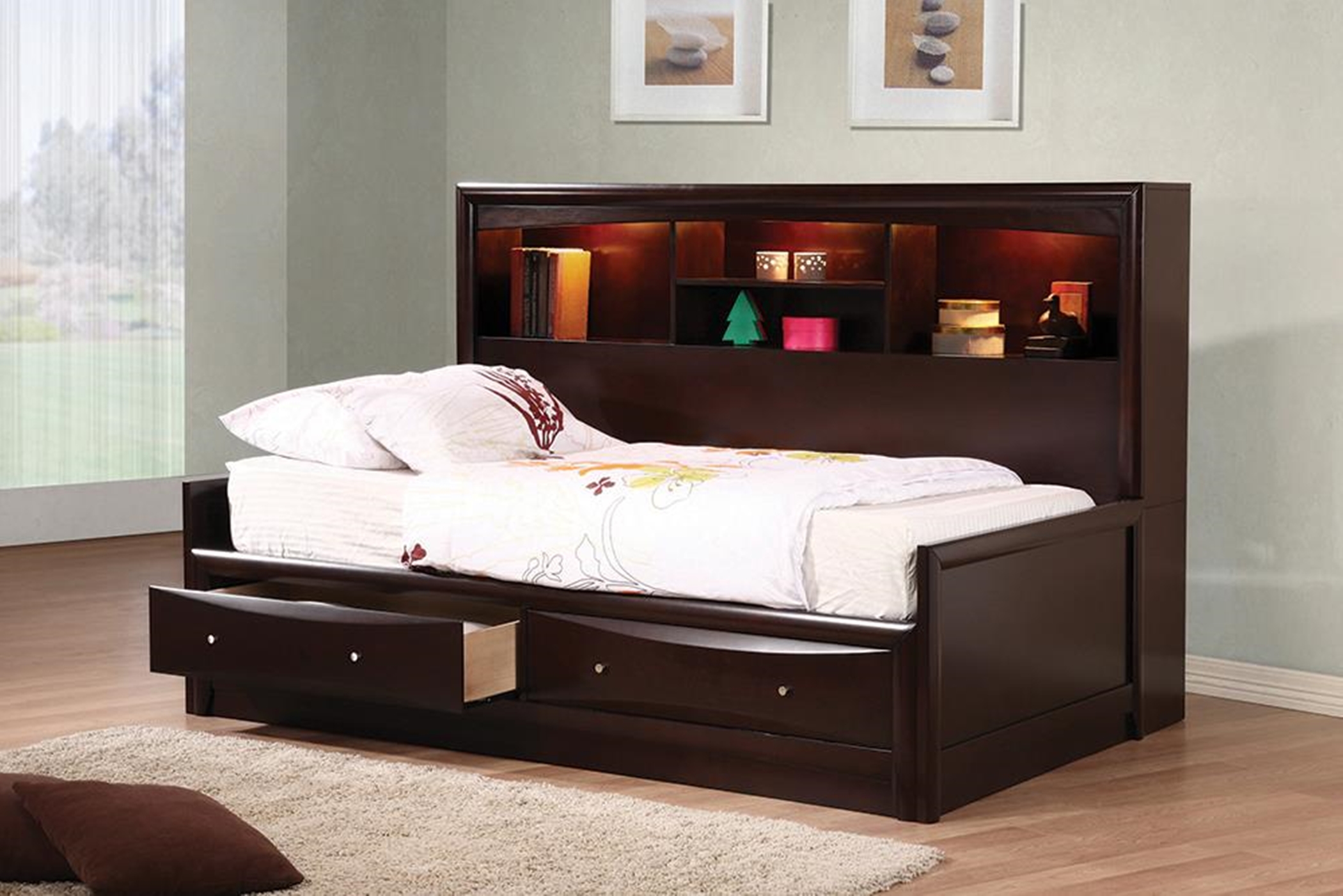 Phoenix Transitional Capp. Full Bed - Click Image to Close