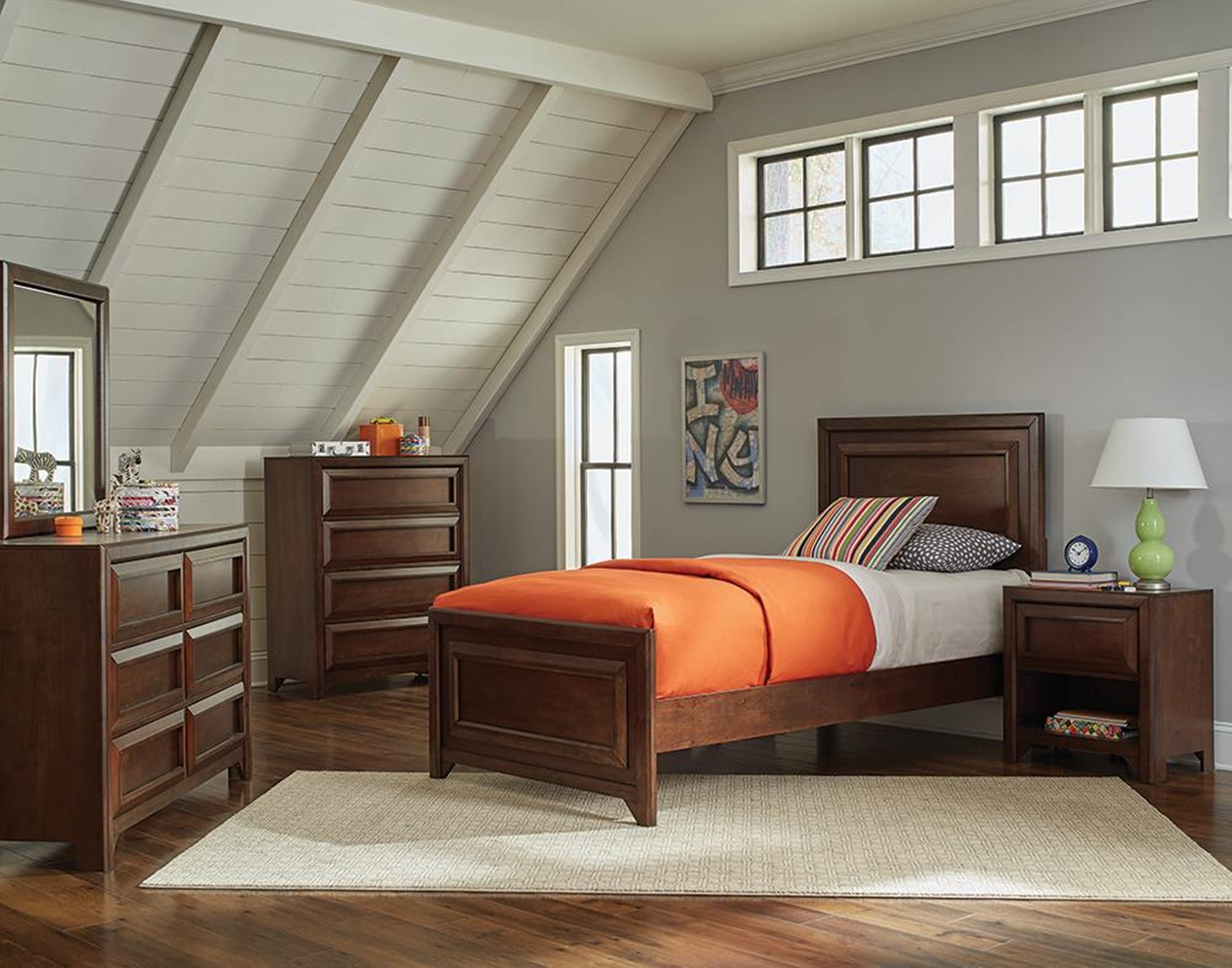 Greenough Maple Oak Full Storage Bed - Click Image to Close
