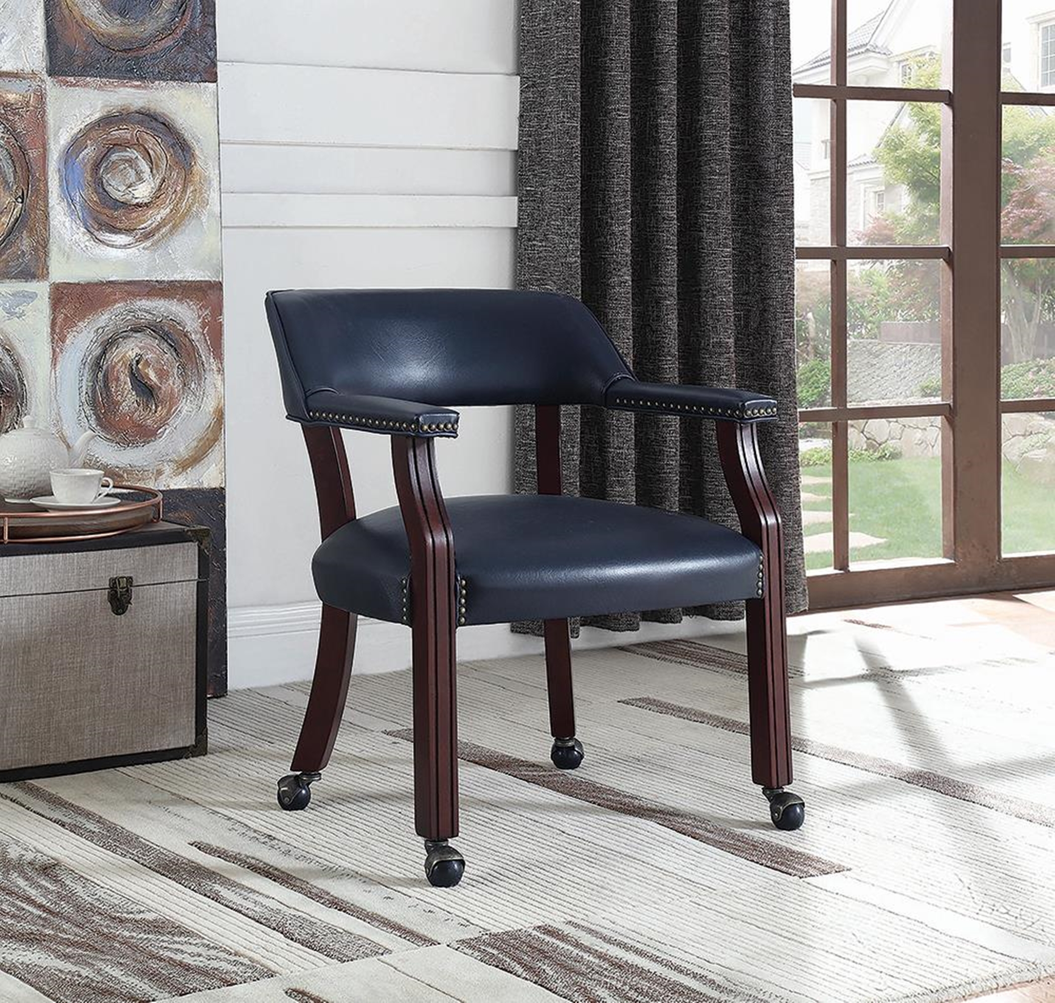 Modern Blue Guest Chair - Click Image to Close