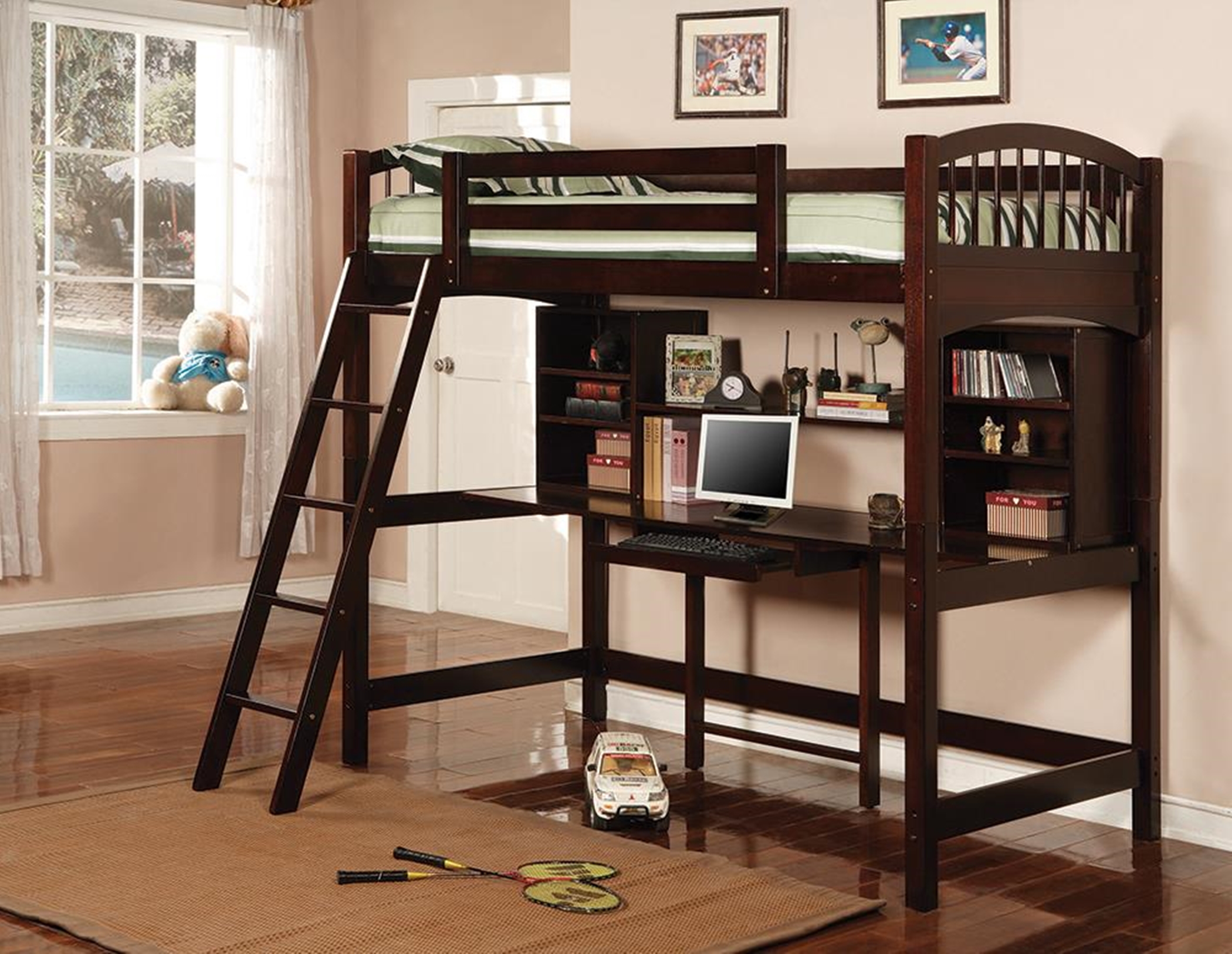 Perris Twin Workstation Loft - Click Image to Close