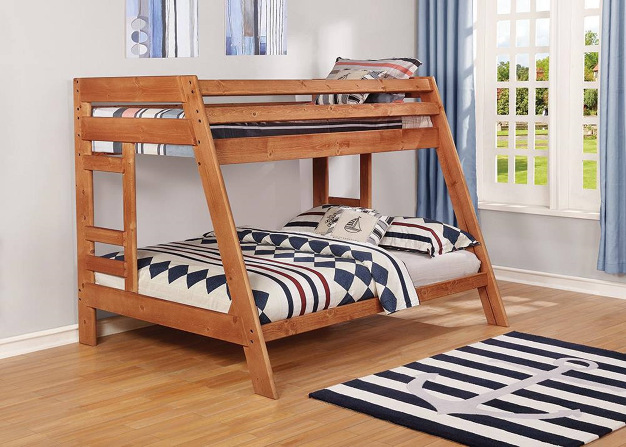 Wrangle Hill Twin-over-Full Bunk Bed - Click Image to Close