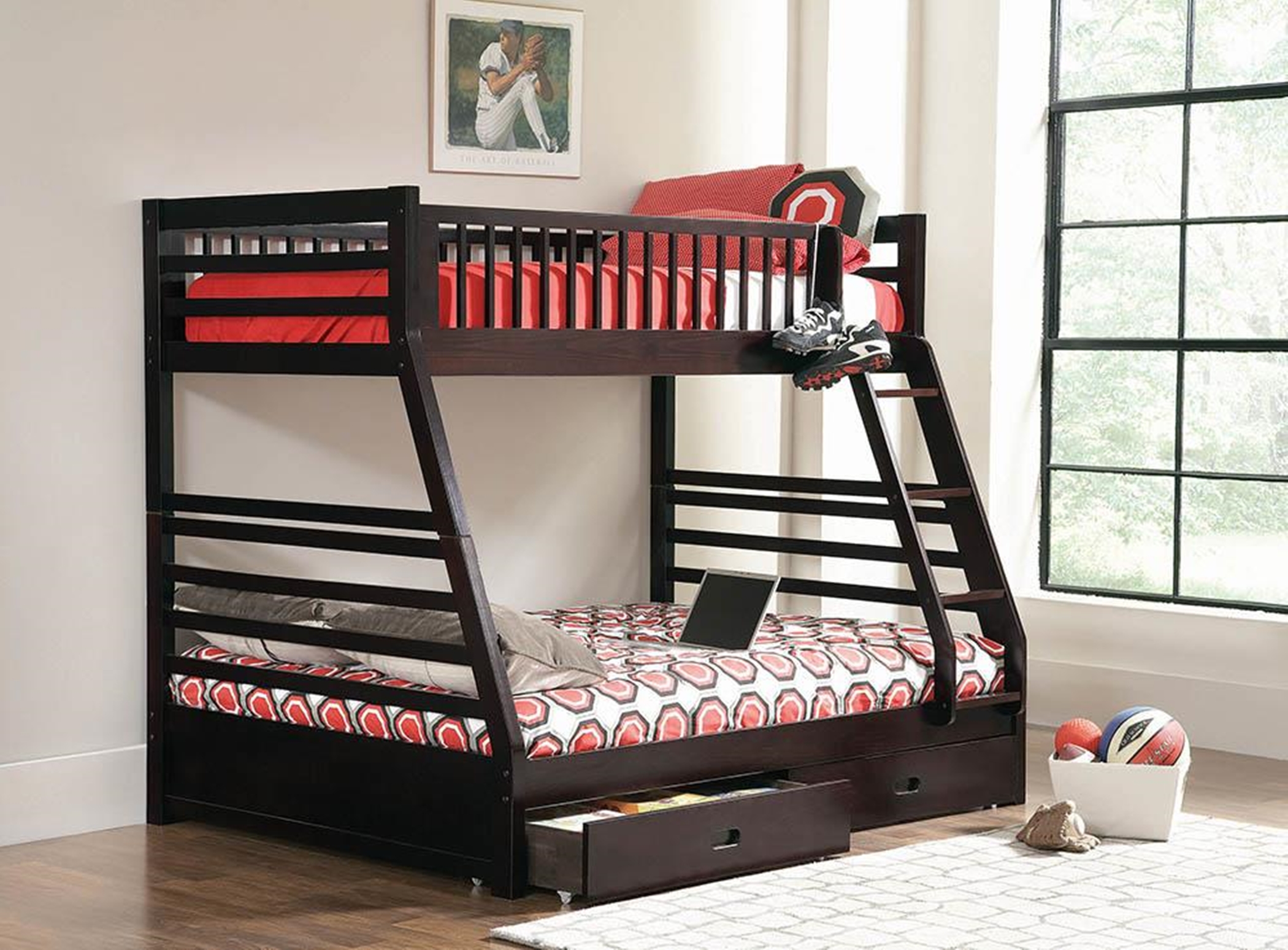 Ashton Capp. Twin-over-Full Bunk Bed - Click Image to Close