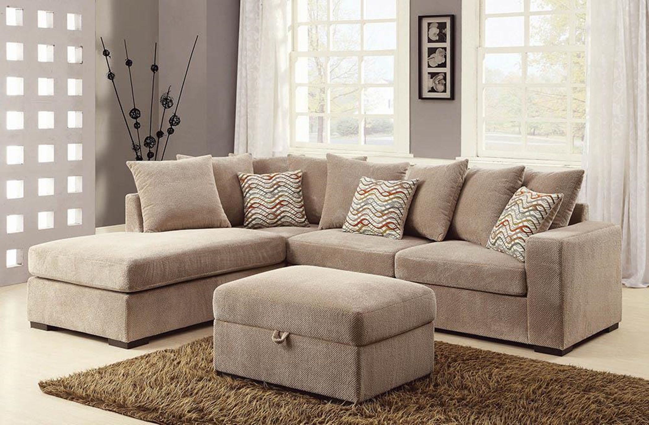 Olson Reversible Sectional with Chaise - Click Image to Close