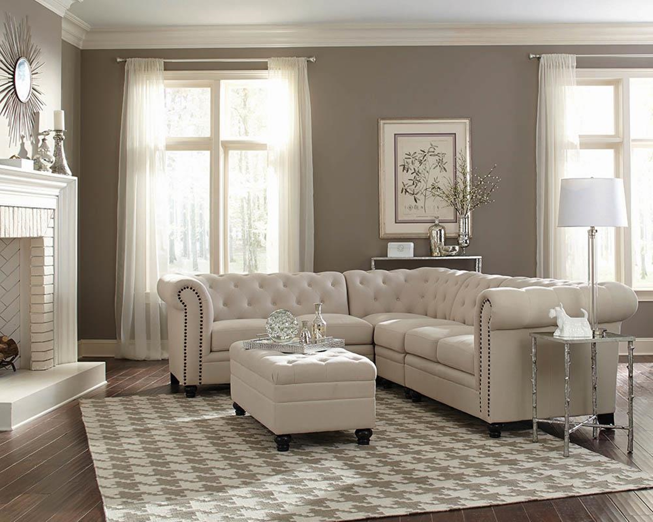 Roy Oatmeal Sectional - Click Image to Close