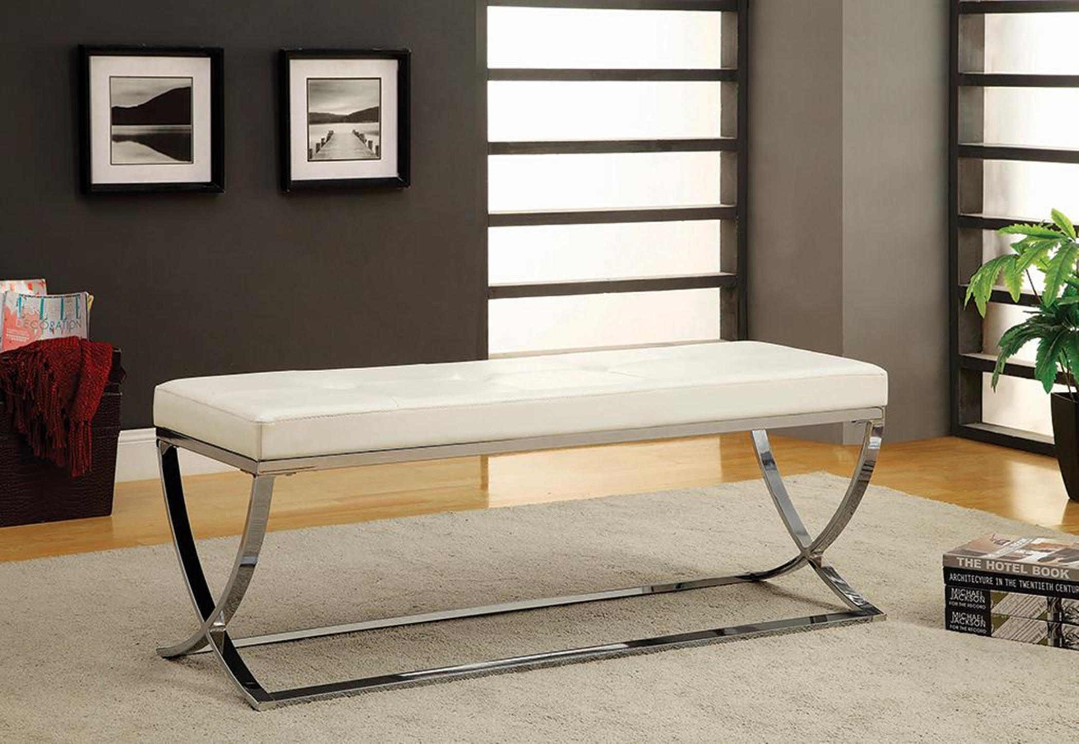 Contemporary Accent Bench - Click Image to Close