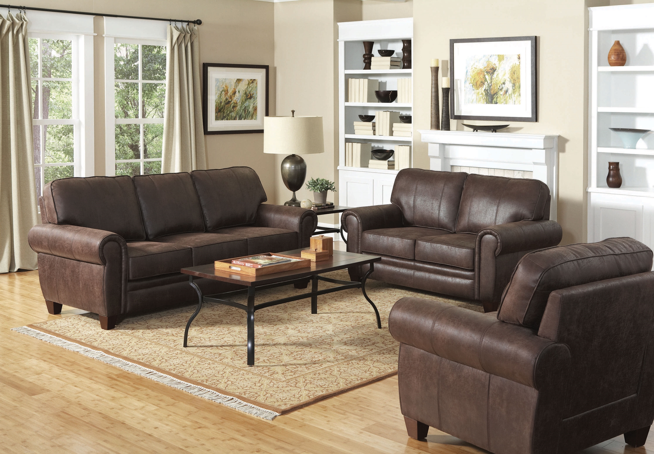 Allingham Traditional Brown 3 Pc. - Click Image to Close