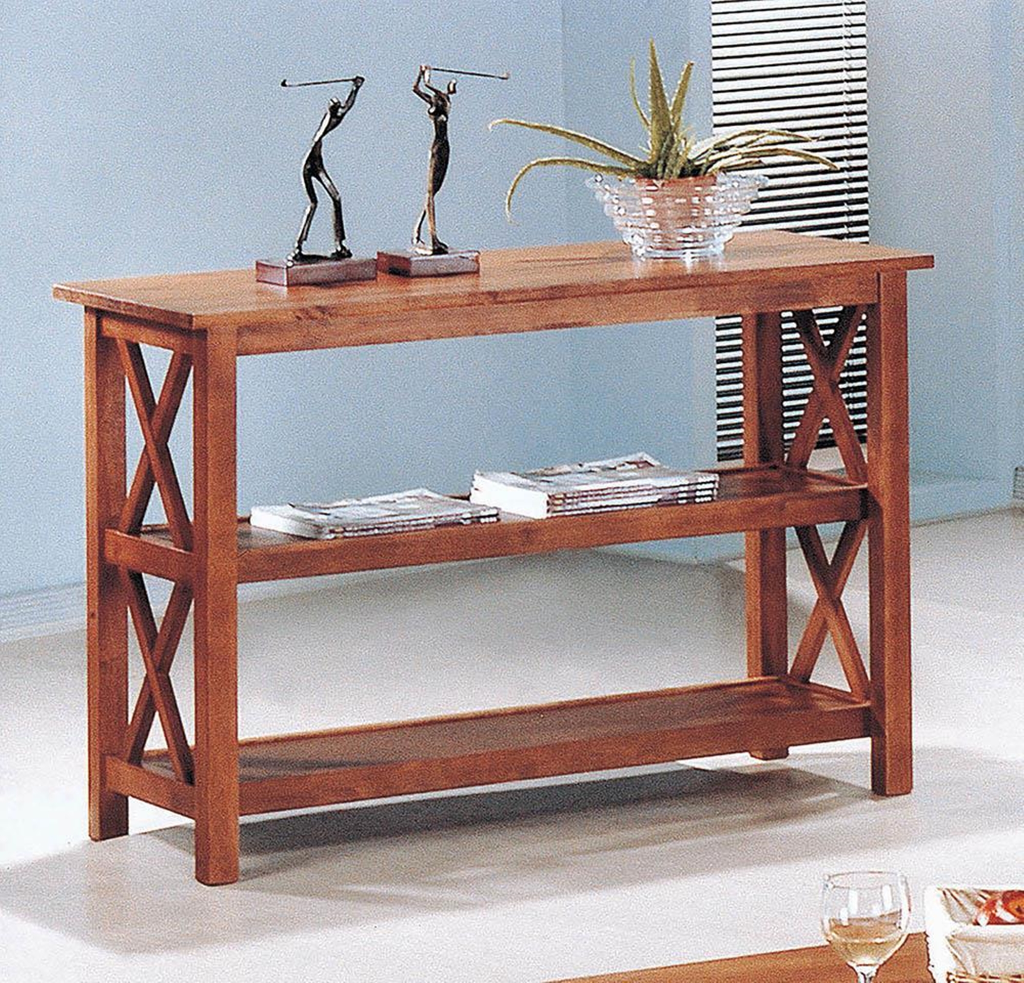 Casual Brown Sofa Table - Click Image to Close