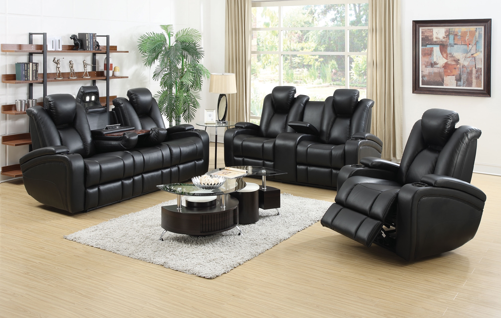 Zimmerman Power Motion Sofa & Love - Click Image to Close