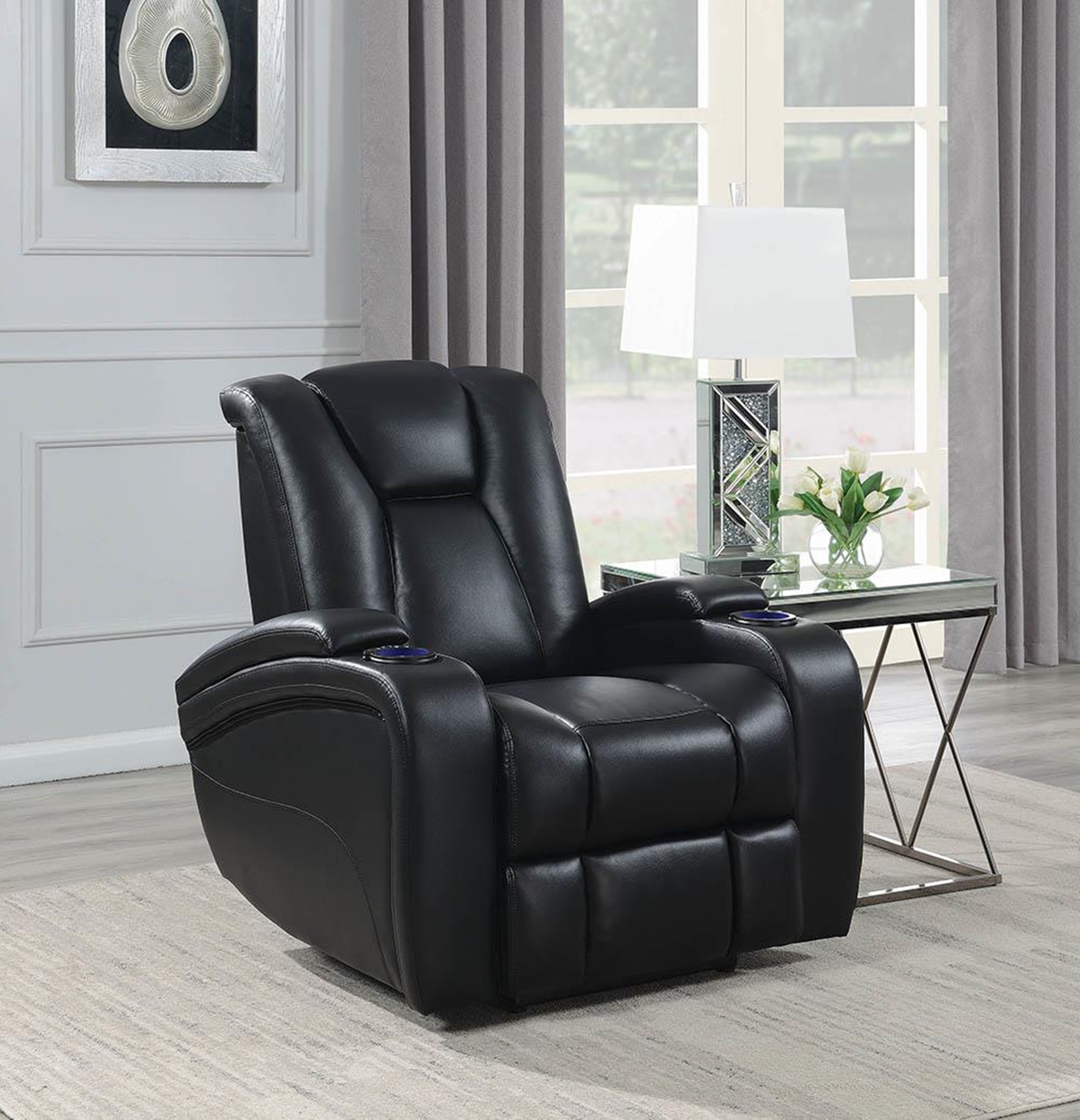 Delange Motion Power Recliner - Click Image to Close